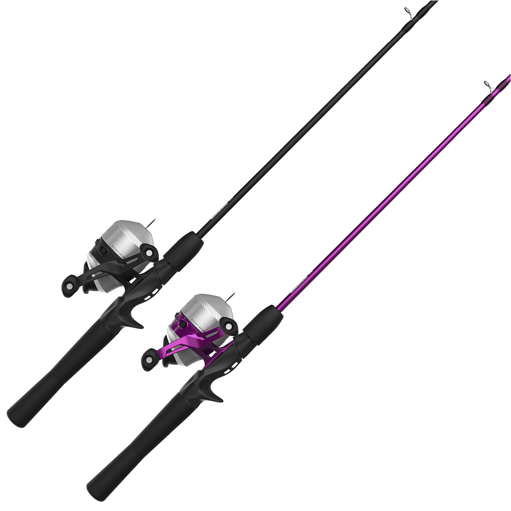 Zebco 33 Spincast Reel and 2-Piece Fishing Rod Combo, 5-Foot 6-Inch Durable Fiberglass Rod, Quickset Anti-Reverse Fishing Reel with Bite Alert