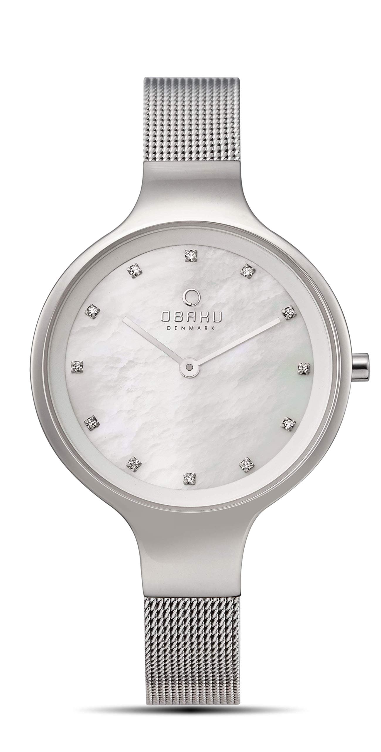 Obaku Women's Sky Classic Collection Analog Watch with 2 Hands Movement | Stainless Steel Bracelet and Beautifully Designed Case | 3 ATM Water Resistance Watch | Designed in Denmark (Sky-Steel)