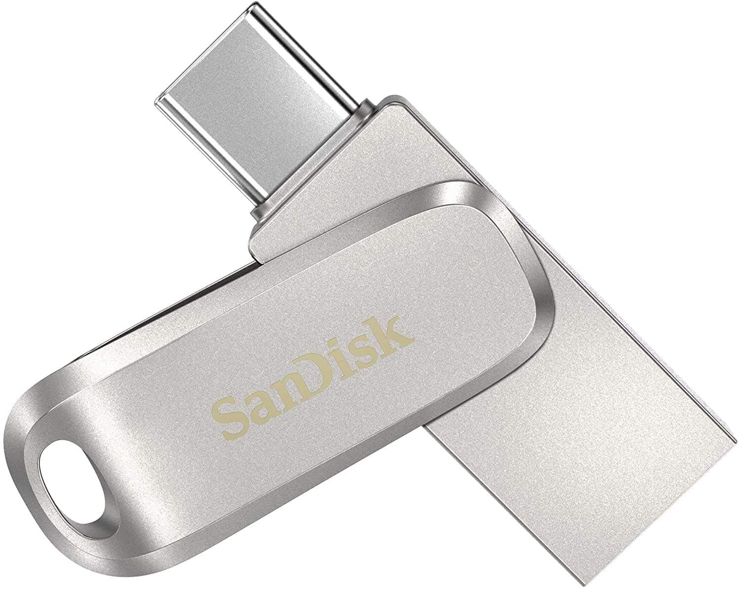 SanDisk 128GB Ultra Dual Drive Luxe USB Type-C - SDDDC4-128G-G46, Silver
