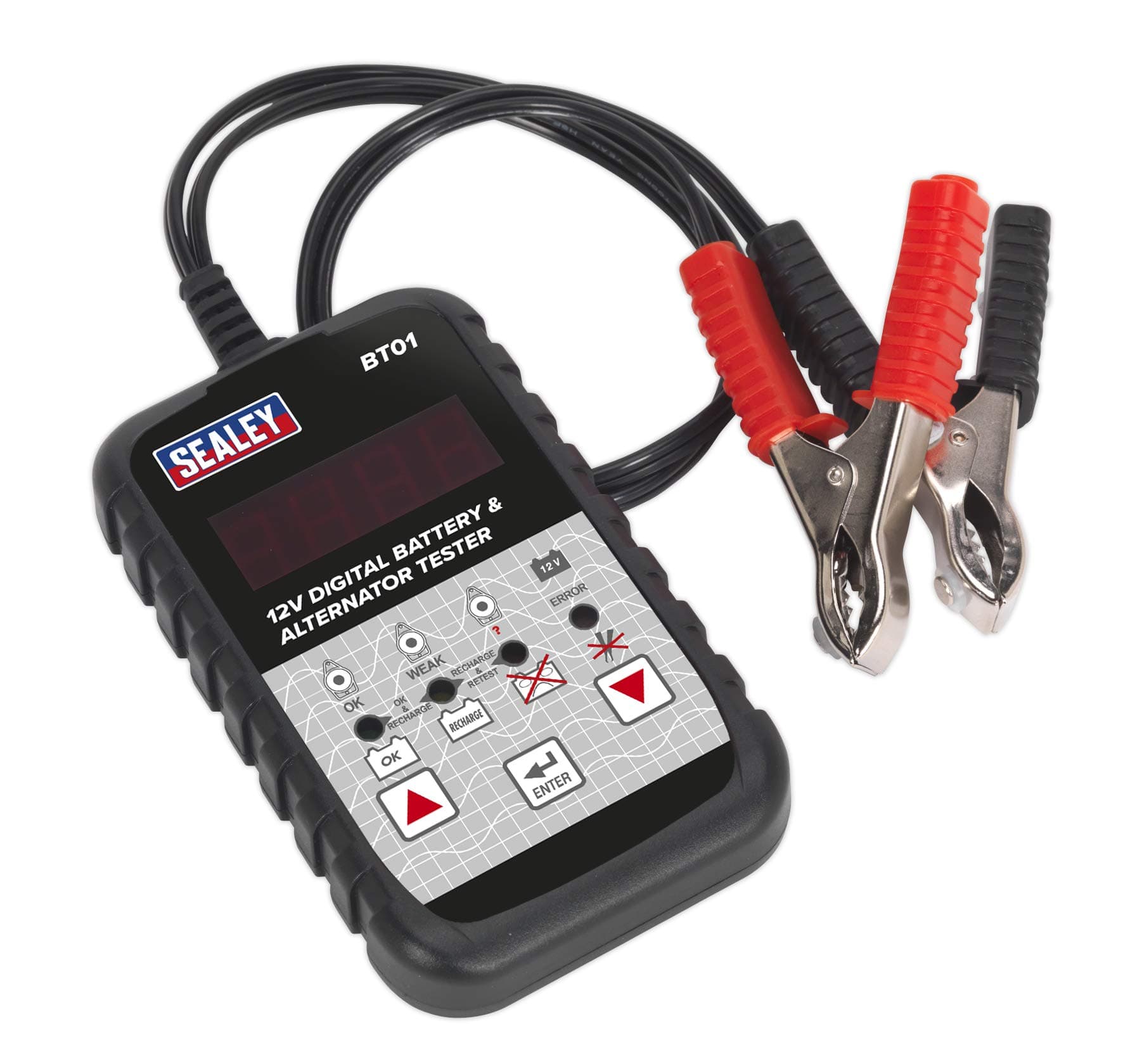 Sealey BT01 Digital Battery and Alternator Tester, 12V