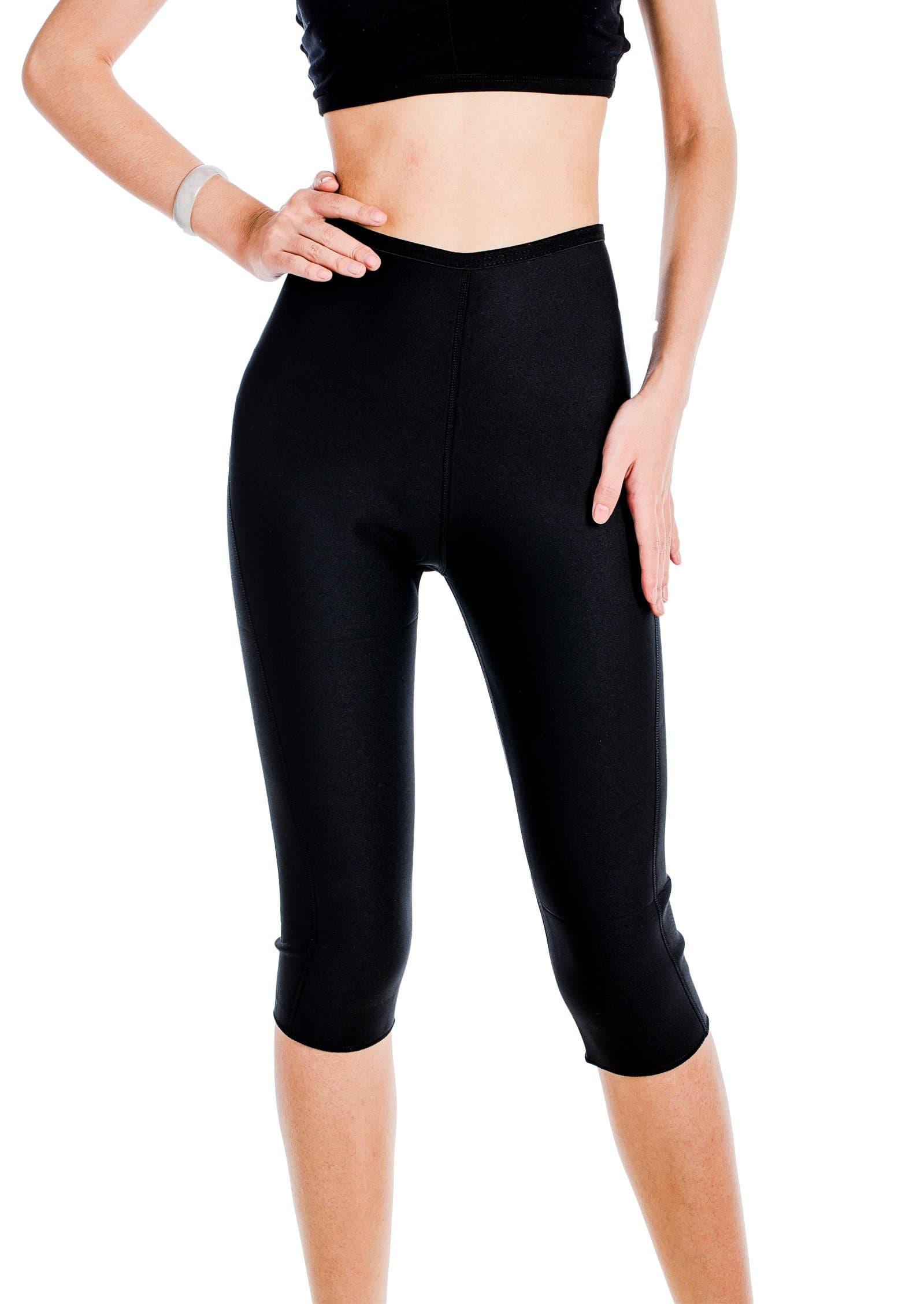 Valentina Hot Slimming Pants Sweat Sauna Thermo Neoprene Body Shapers Womens Black