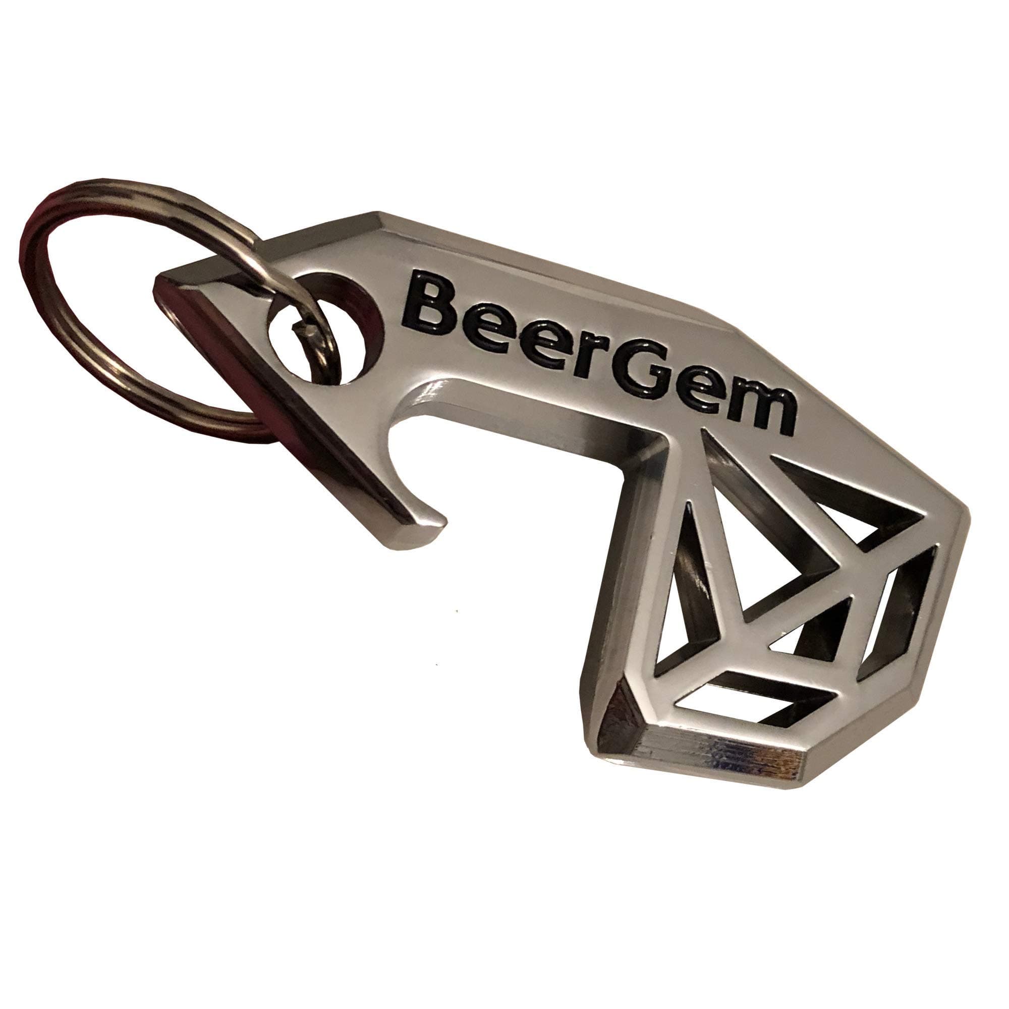BeerGem Platinum: Bottle Opener - Shotgun Tool - Tab Puller - Vent Tool - Aesthetic Key Chain