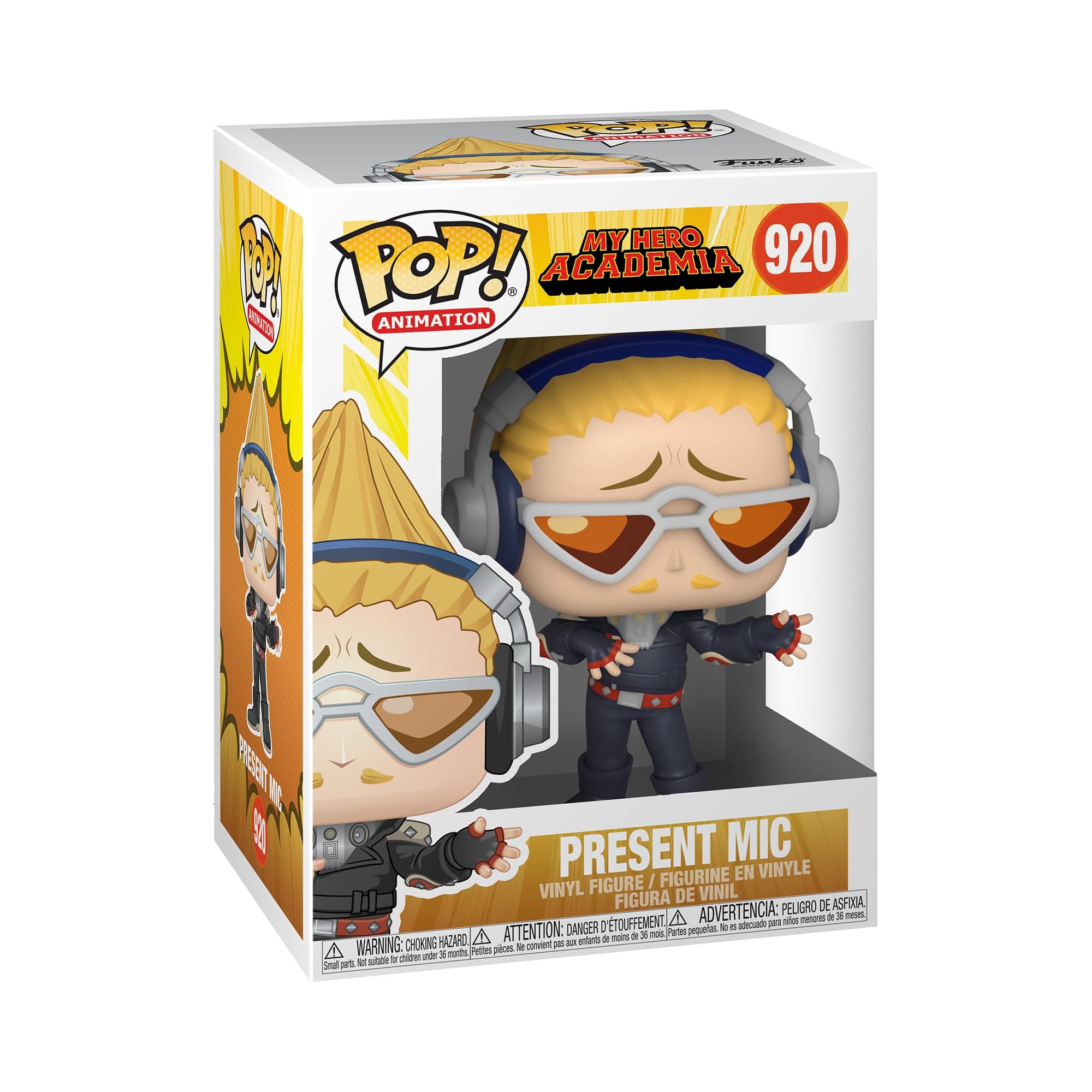 Pop! Animation: My Hero Academia (MHA) - (MHA) - Present Mic - Collectable Vinyl Figure - Gift Idea - Official Merchandise - Toys for Kids & Adults - Anime Fans - Model Figure for Collectors