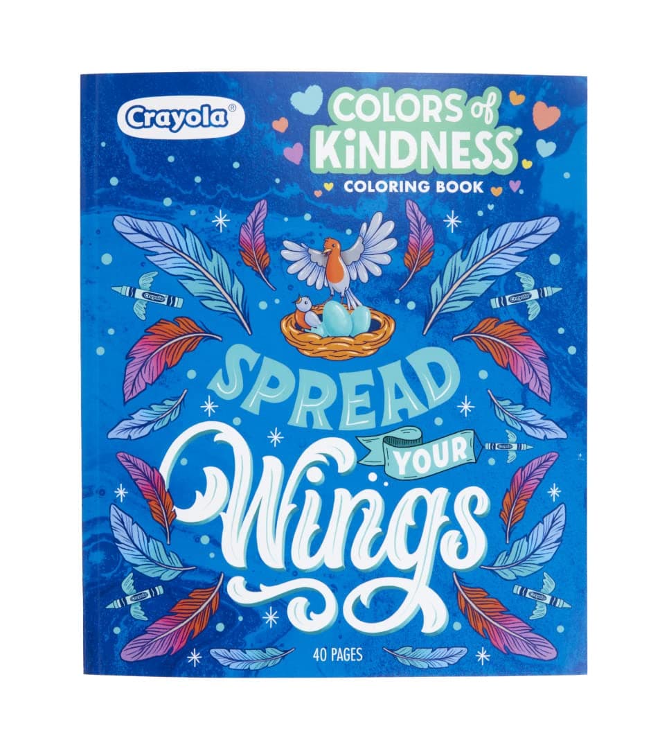 Colors of Kindness Adult Coloring Book (40pgs), Adult Coloring Pages, Stress Relief Activity, Gift for Teens & Adults, 9+