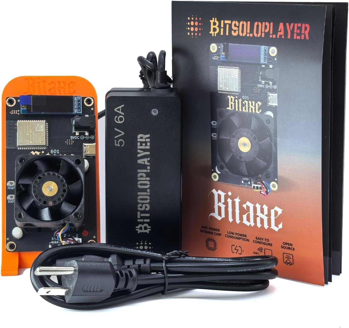 Bitaxe Gamma 601 BTC Miner 1.2TH/s, BM1370 ASIC Chip, 2.4G WiFi, 18W/TH, Cryptocurrency Mining Machine, Micro Quiet for Home Use, Compatible with S21 Pro