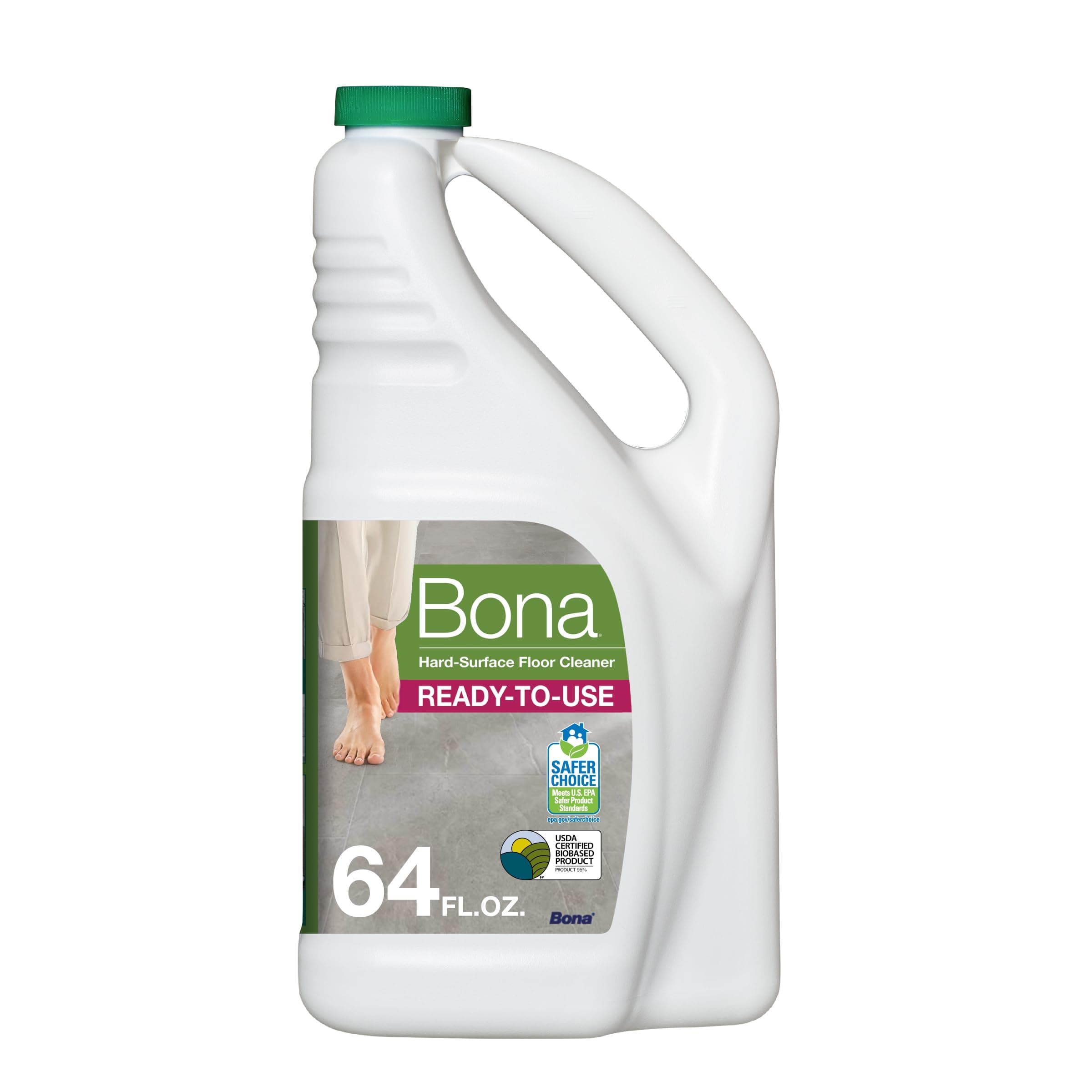 Bona Multi-Surface Floor Cleaner Refill - 64 fl oz - Unscented - Refill for Bona Spray Mops and Spray Bottles - Residue-Free Floor Cleaning Solution for Stone, Tile, Laminate, and Vinyl Floors