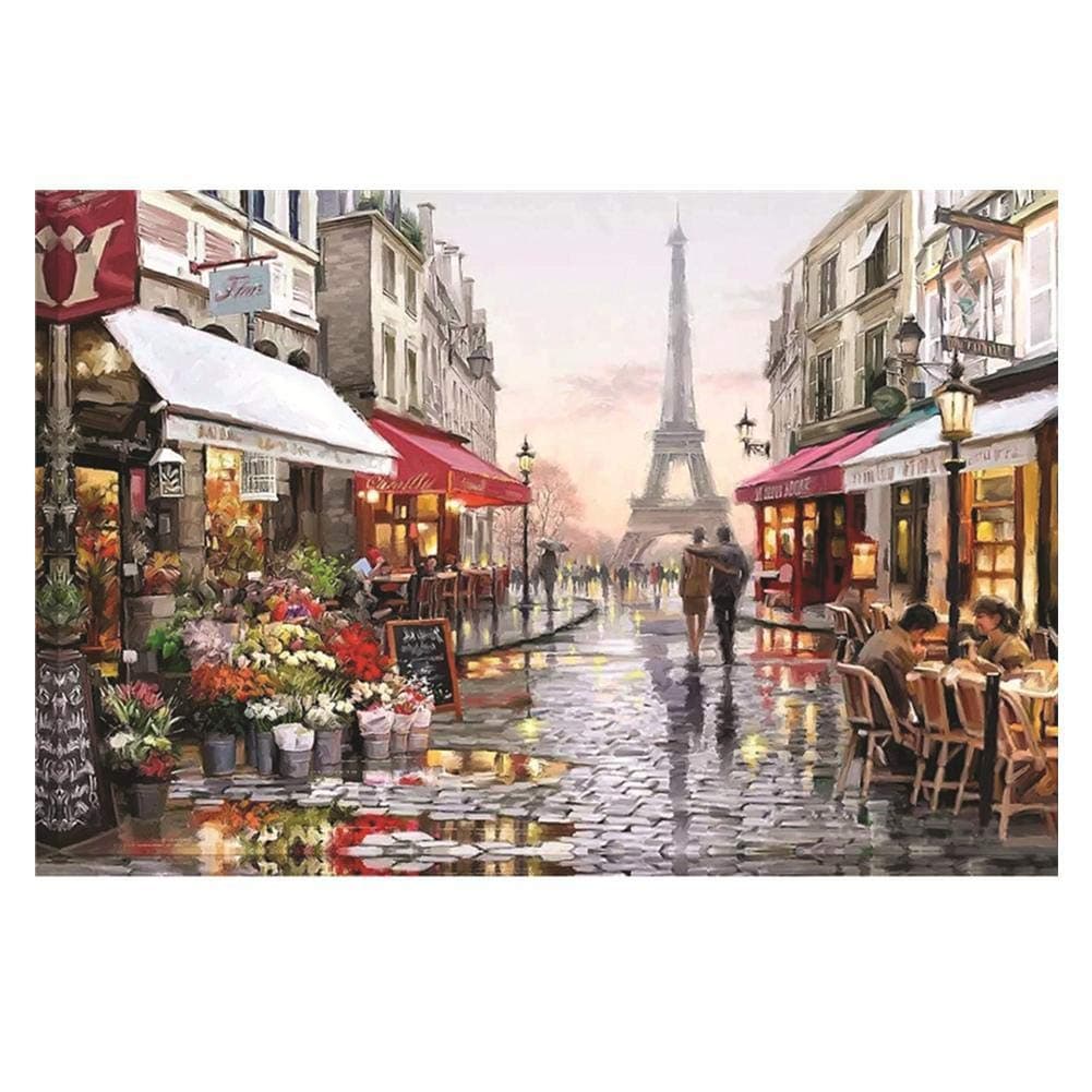 1000 Pieces Jigsaw Puzzles for Kids View Painting for Adults Education Stress Reliever Puzzles Stay at Home (Paris Flower)