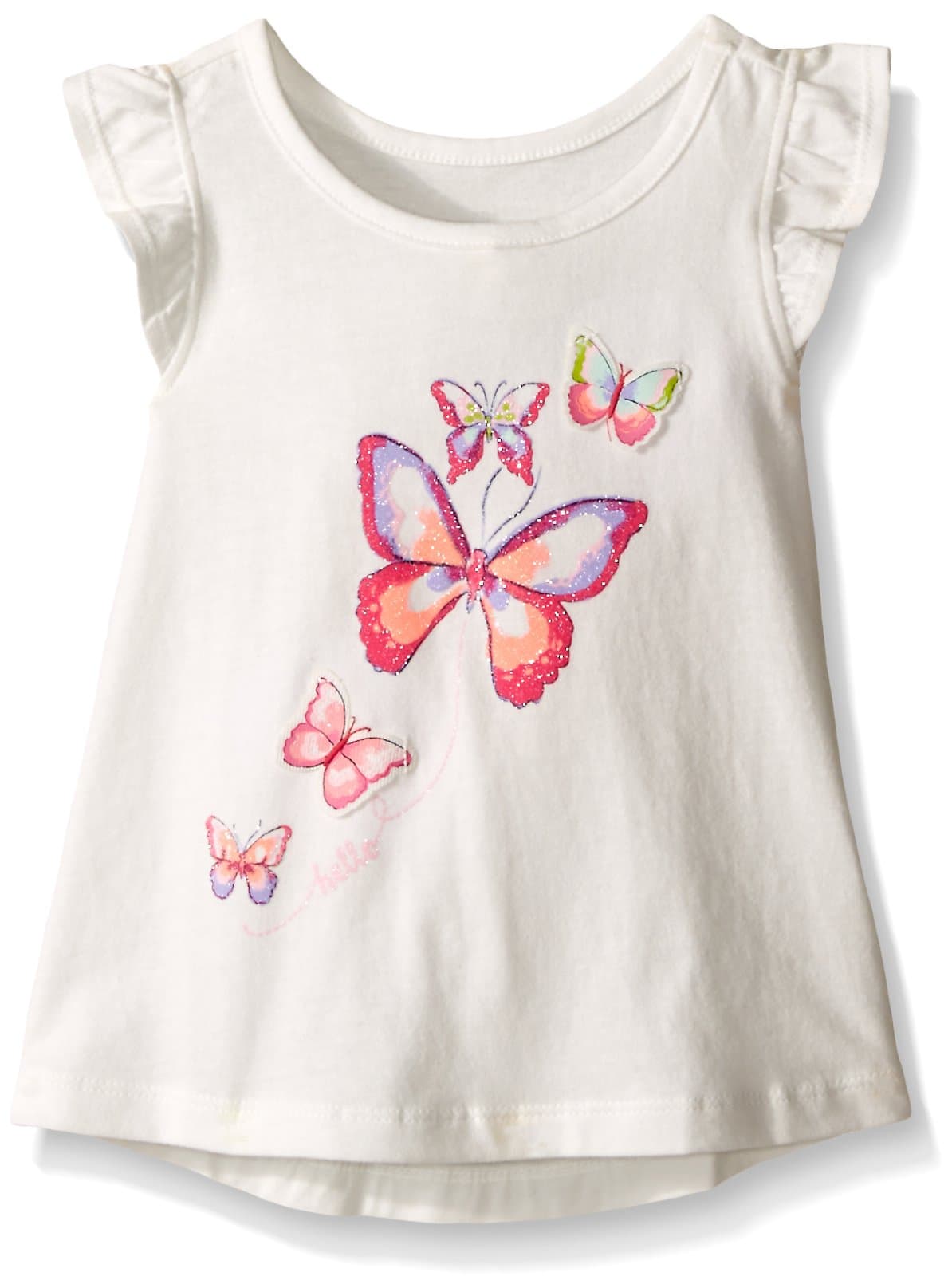 The Children's Place Little Girls' Sleeveless Butterfly Print Top