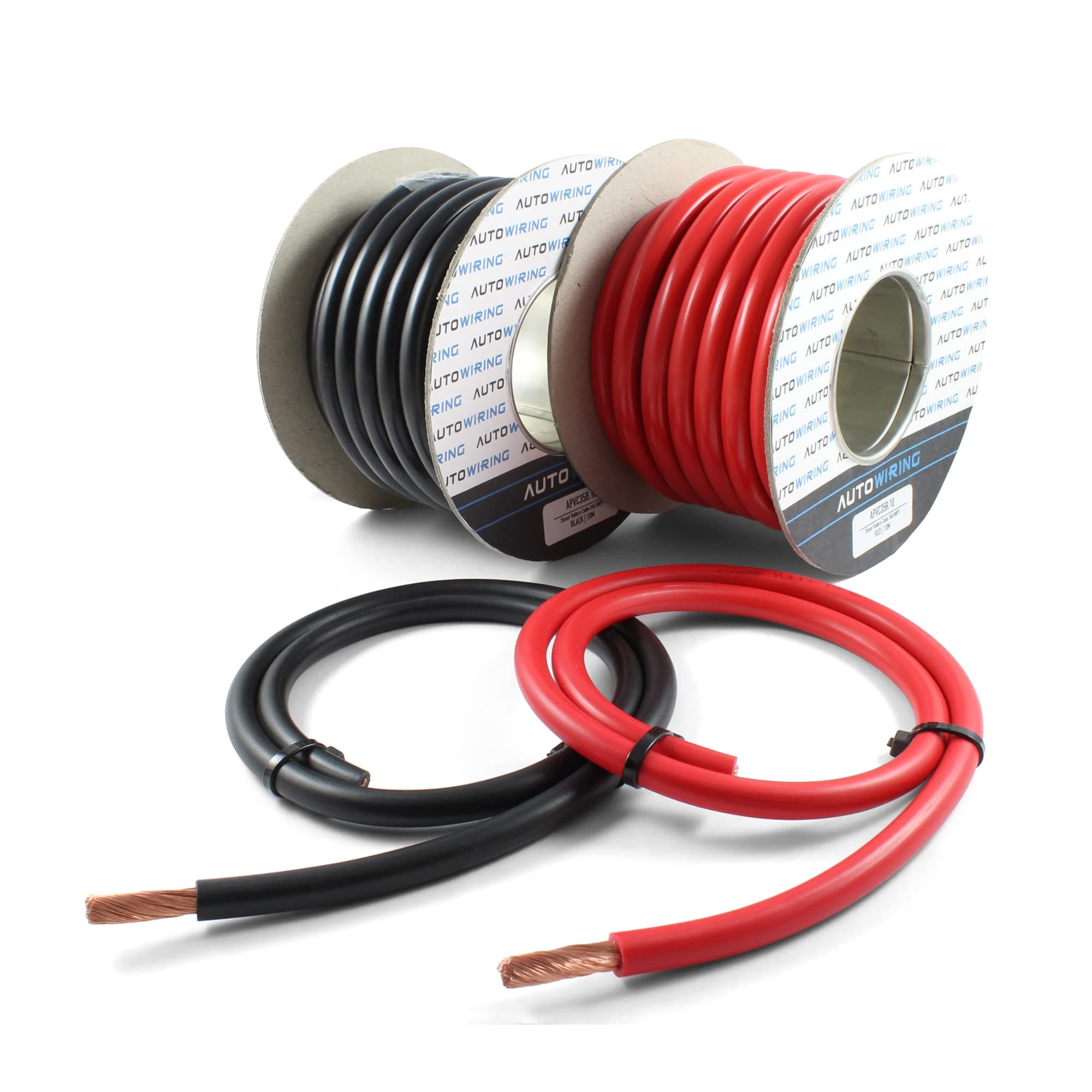 Automotive Hi-Flex 240 Amp 35mm² 2 AWG Battery/Starter/Inverter/Welding PVC Cable Wire (Red, 2 Metre)