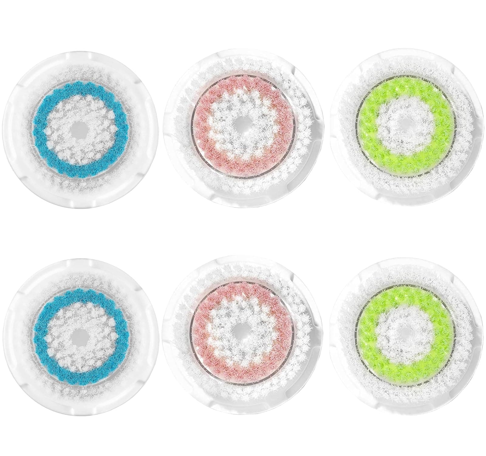 Facial Cleansing Brush Head Replacements Compatible with Clarisonic Mia 1, Mia 2, Mia Fit, Alpha Fit, Smart Profile Uplift, Deep Pore Face Brush Head Replacement Cleaning Tool(Mutil Color)