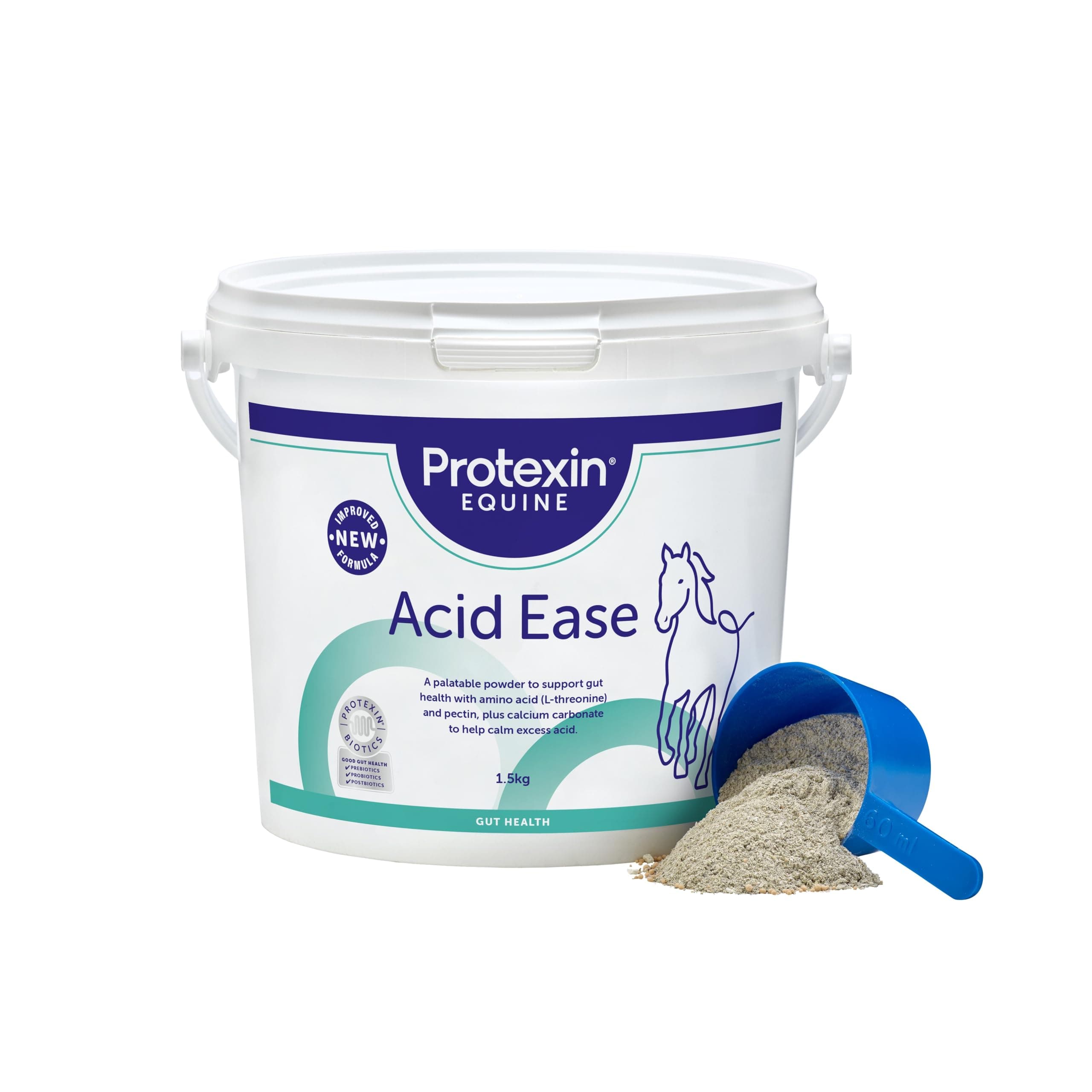 Protexin Equine Acid Ease, 1.5Kg, Daily Gut Support for Horses and Weaned Foals Prone to Gastric Sensitivity