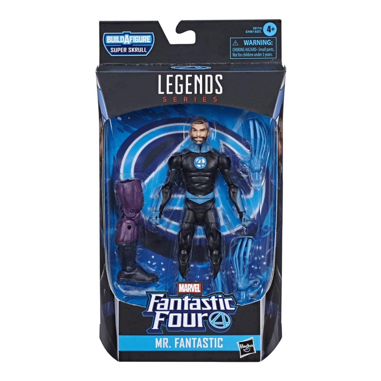 Marvel Hasbro Legends Series Fantastic Four 6" Collectible Action Figure Mr. Fantastic Toy, Premium Design & 2 Accessories, 1 Build-A-Figure Part