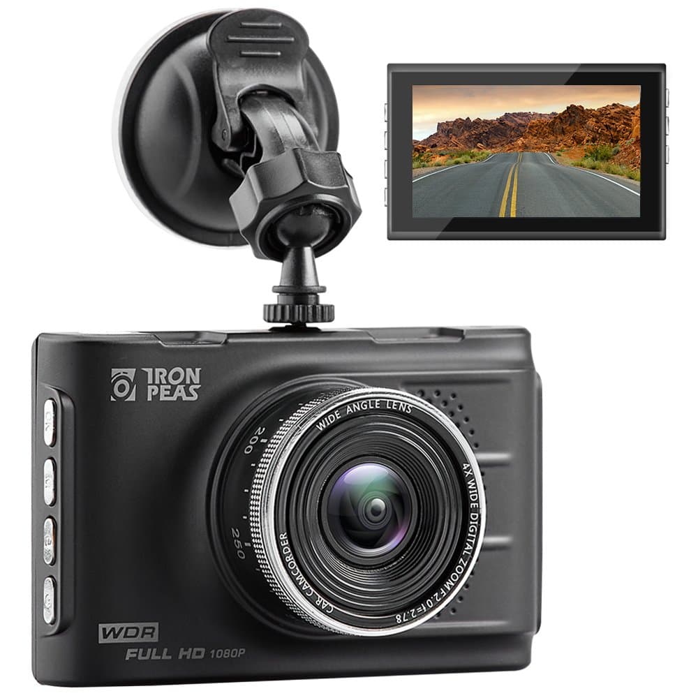 Dash Cam Dash Camera Recorder Fhd1080P G-Sensor Loop Recording Parking Monitor Ldws/Fcws Wdr Great Night Vision 3 Inch LCD Screen 150 Wide Angle By Ironpeas