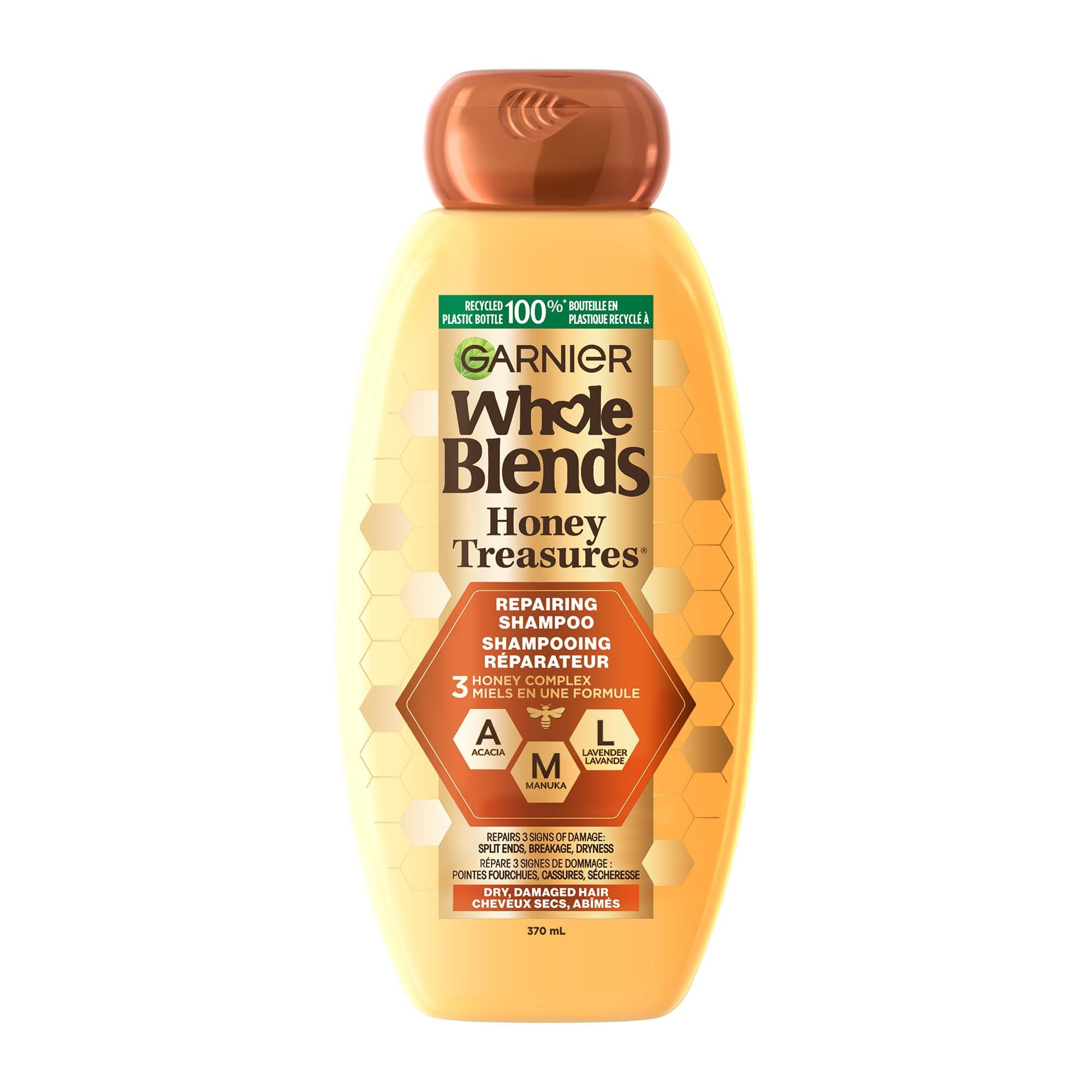 Garnier Whole Blends Repairing Shampoo Honey Treasures, 12.5 Fluid Ounce
