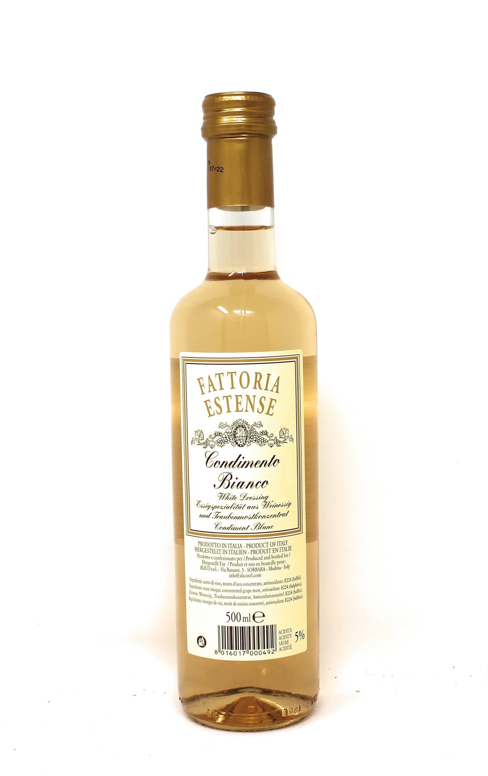 Italian Condimento Bianco – Premium White Balsamic Vinegar Dressing 500ml