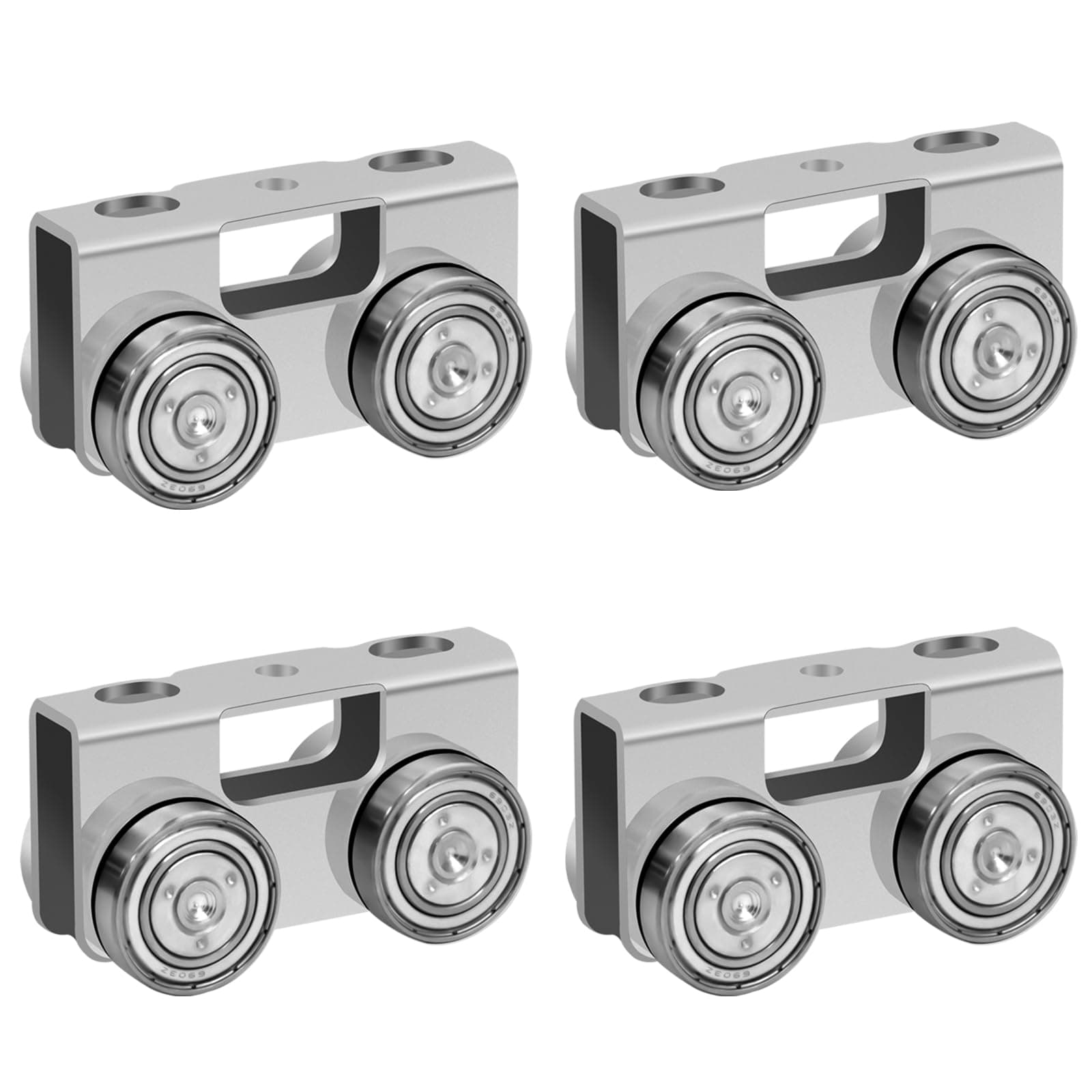 P2750-EG 4 Wheel Light Duty Trolley Assembly for Unistrut, Use for All 1-5/8" P1000, P1001, P5000, P5001, P5500, P5501 or Taller Strut Channel, Unistrut, Superstrut (4PACK)