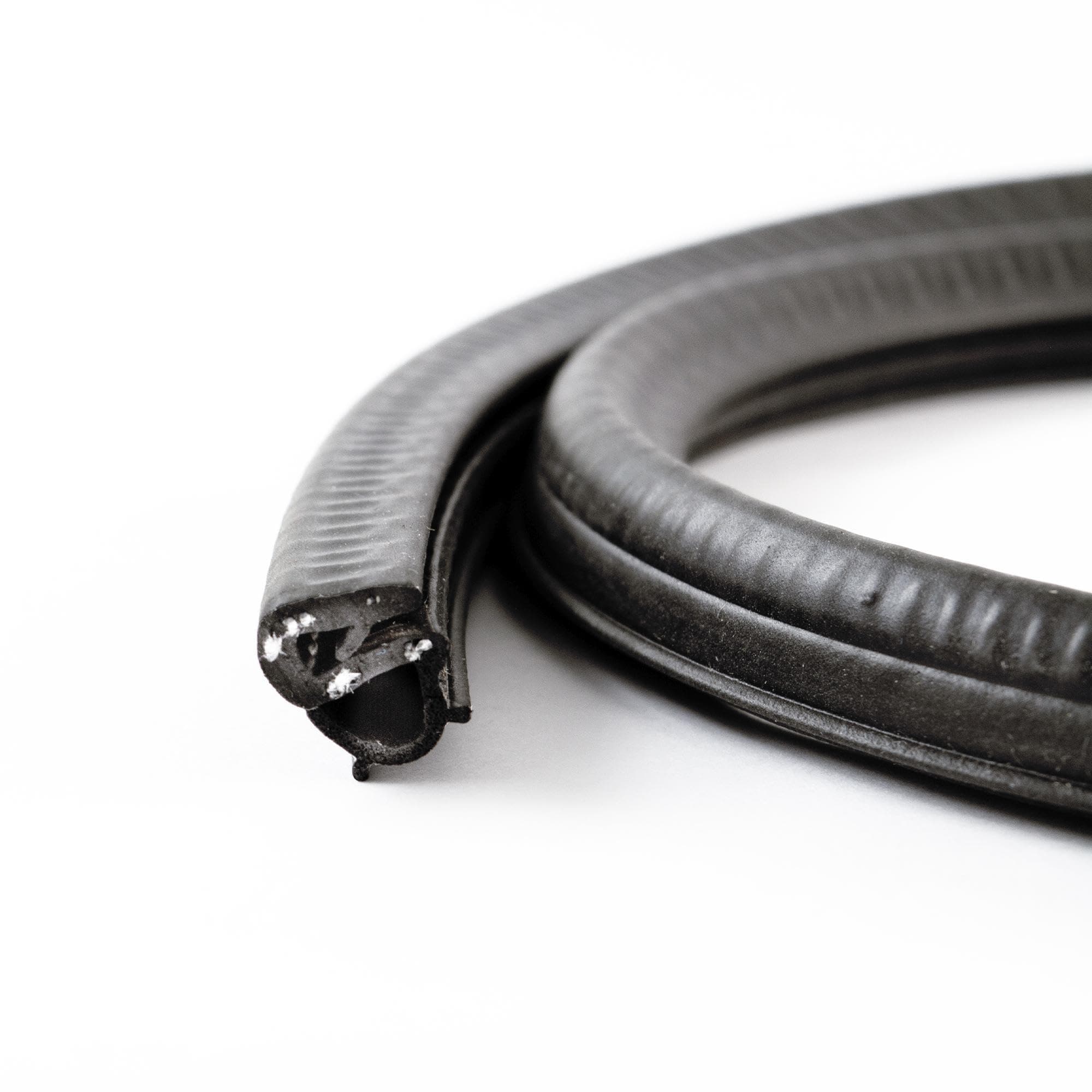 Eutras Draught Excluder M Rubber Door Seal Boot Gasket – CLAMP 0.8 – 2.5 mm – Black – 3 M