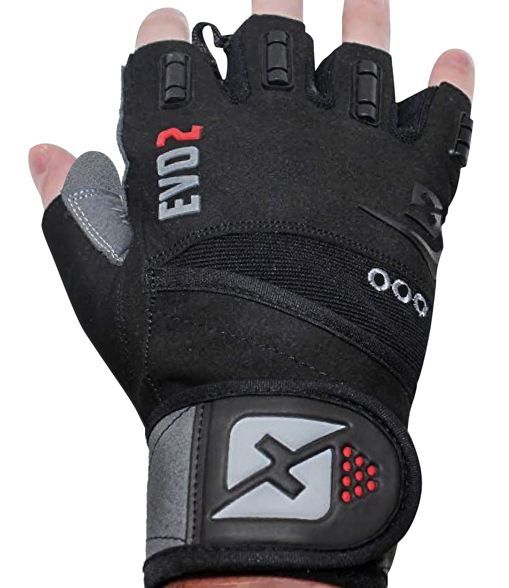 2018 Evo 2 Weightlifting Gloves with Integrated Wrist Wrap Support-Double Stitching for Extra Durability-Get Ripped with the Best Body Building Fitness Crossfit and Exercise Accessories