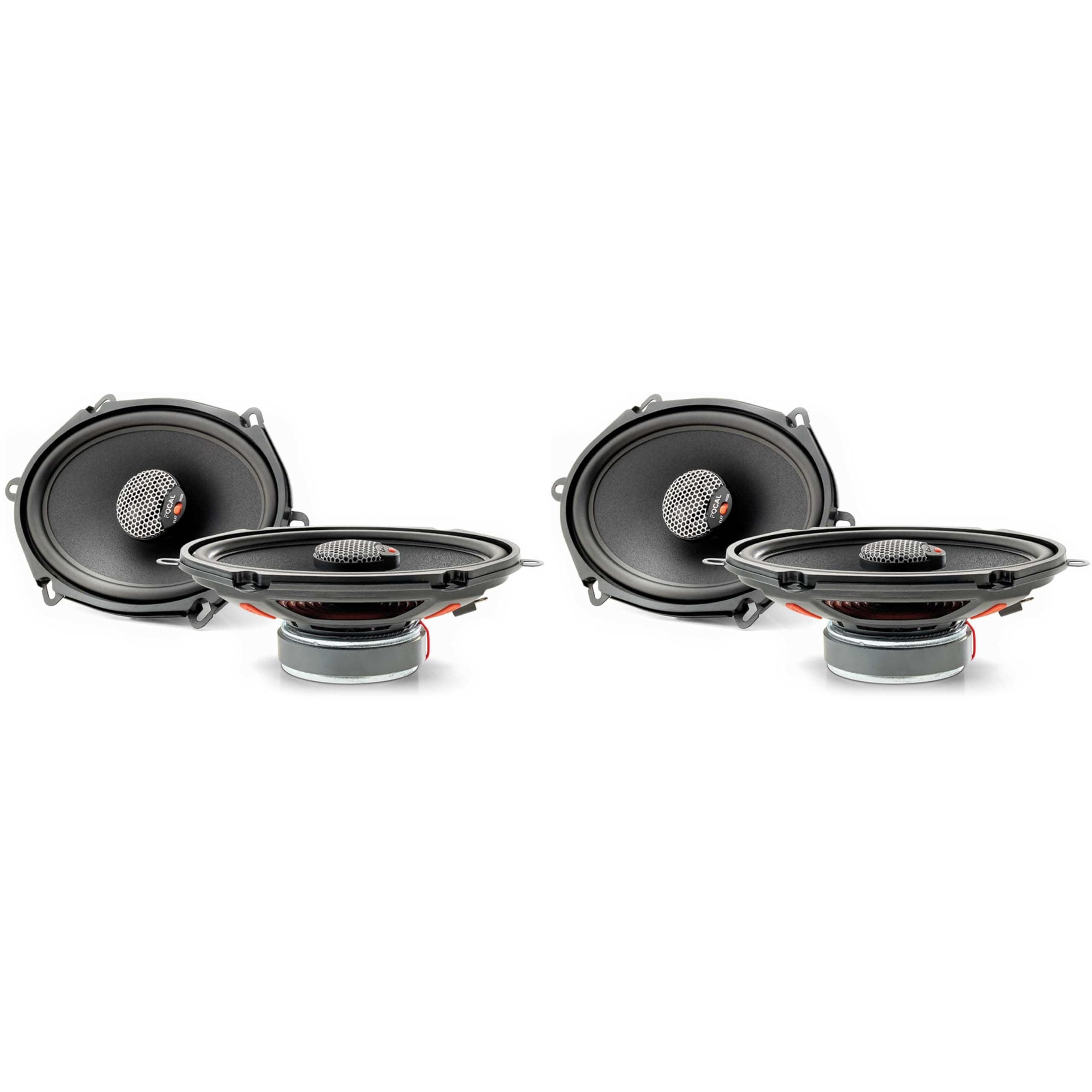 Bundle - Two Pairs of Focal ICU-570 Integration Series 5x7 Coaxial Speakers