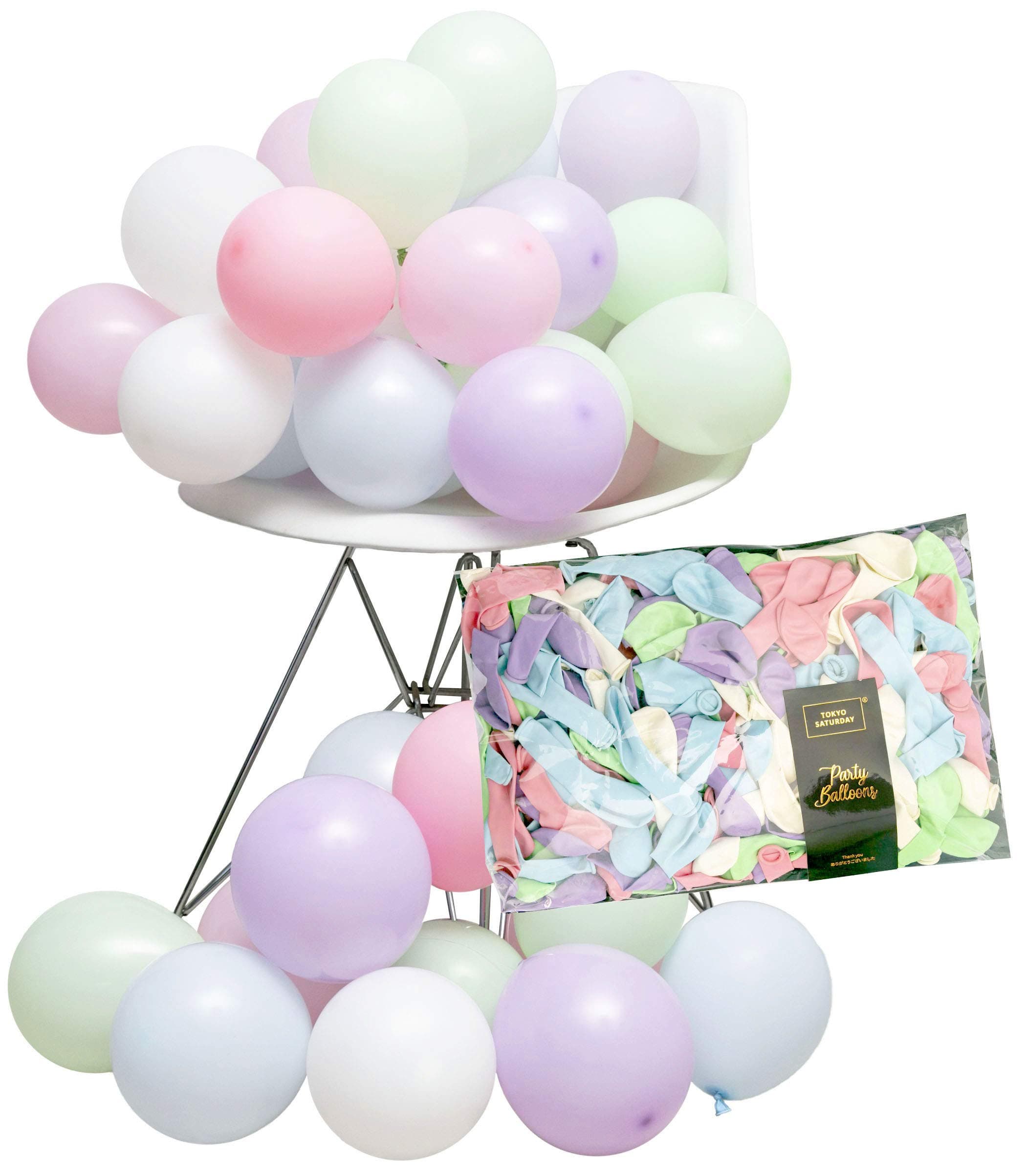 Pastel Unicorn 5 inch Color Small Macaron Candy Latex Balloons (Thick Strong 250pc) for Wedding, Bridal Baby Shower, Ice Cream Birthday Party, Arch, Garland, Back Drop - by TOKYO SATURDAY (Unicorn)