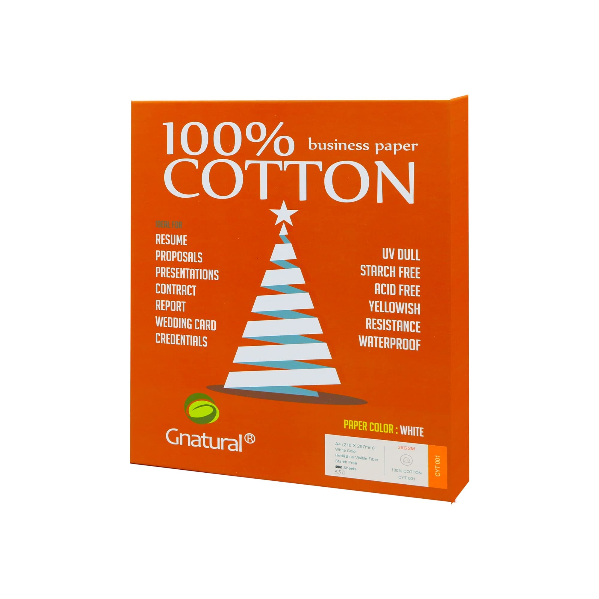 100% cotton paper,8.5 x 11 inch business paper,36GSM inkjet laser printing paper,8.5"x11" white color,350 sheets waterproof paper (36gsm)