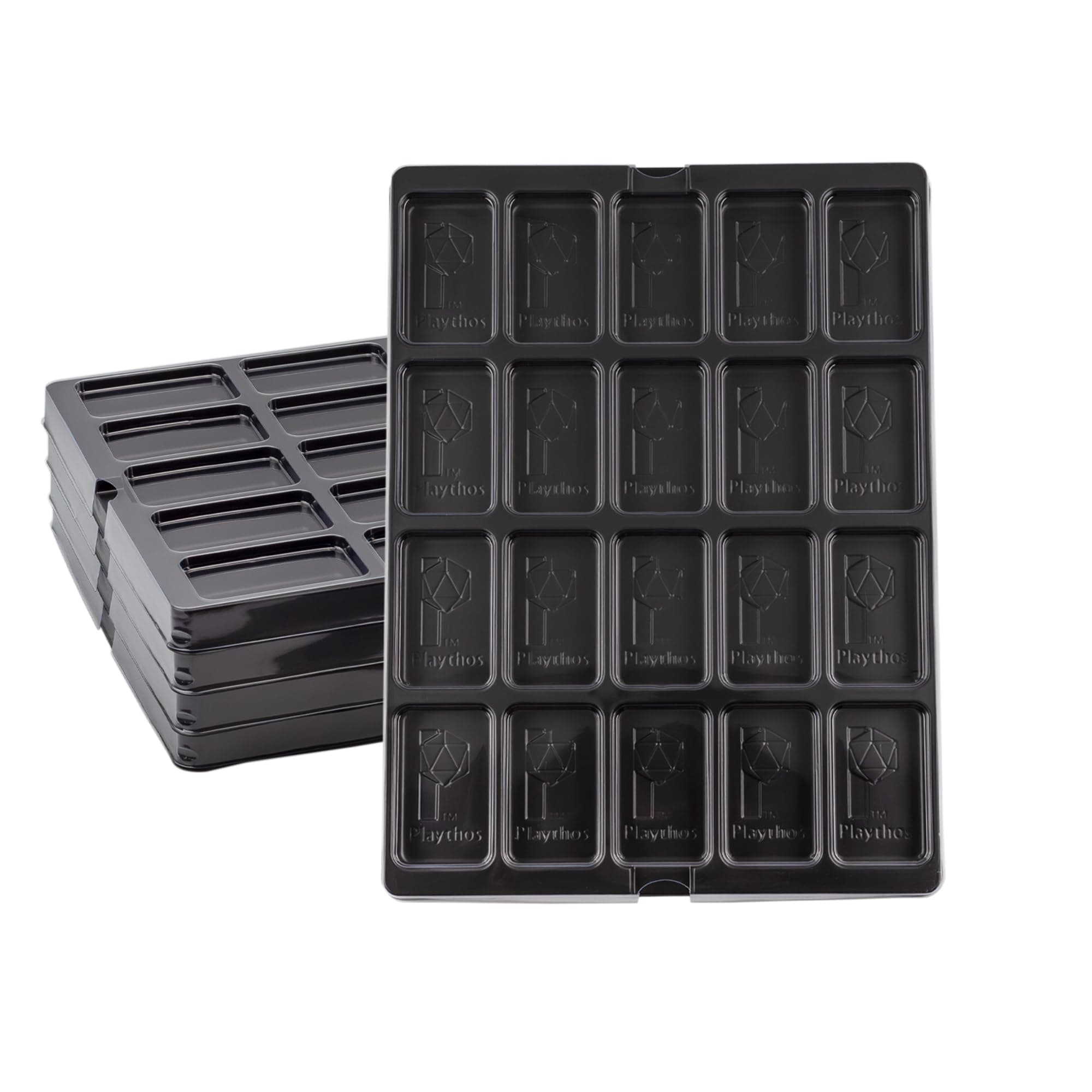 Flying Buffalo Game Piece Counter Trays (5-Pack); War Game and Board Game Storage Sorting Organizers, Aegis Collection