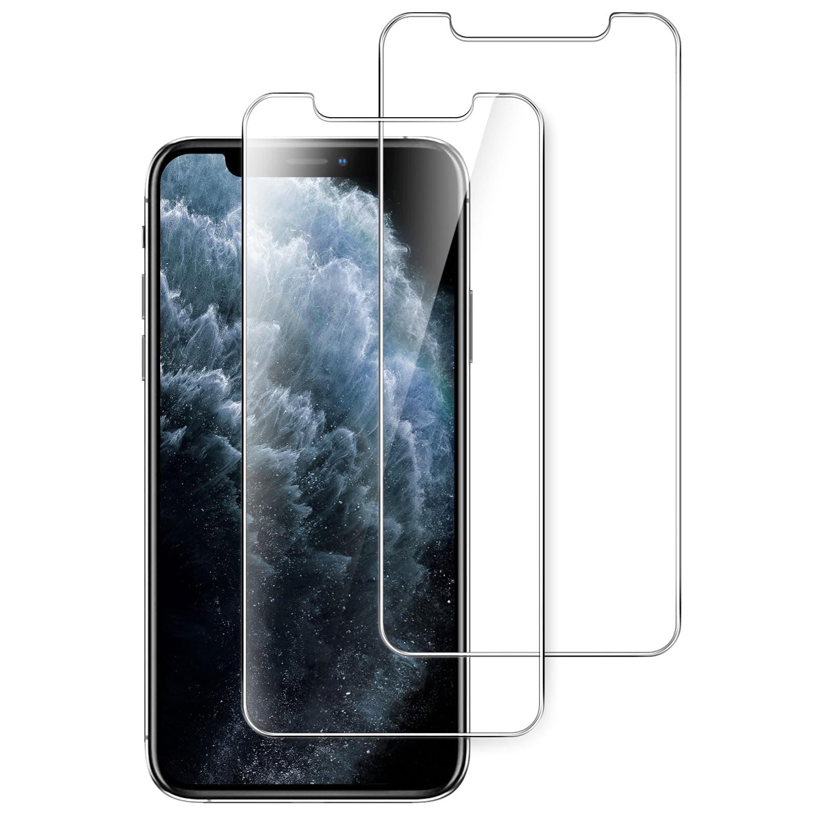 JETech iPhone11ProMax/iPhoneXsMax用(11 Pro Max/Xs Max)強化ガラス 液晶保護フィルム 6.5インチ 2枚セット