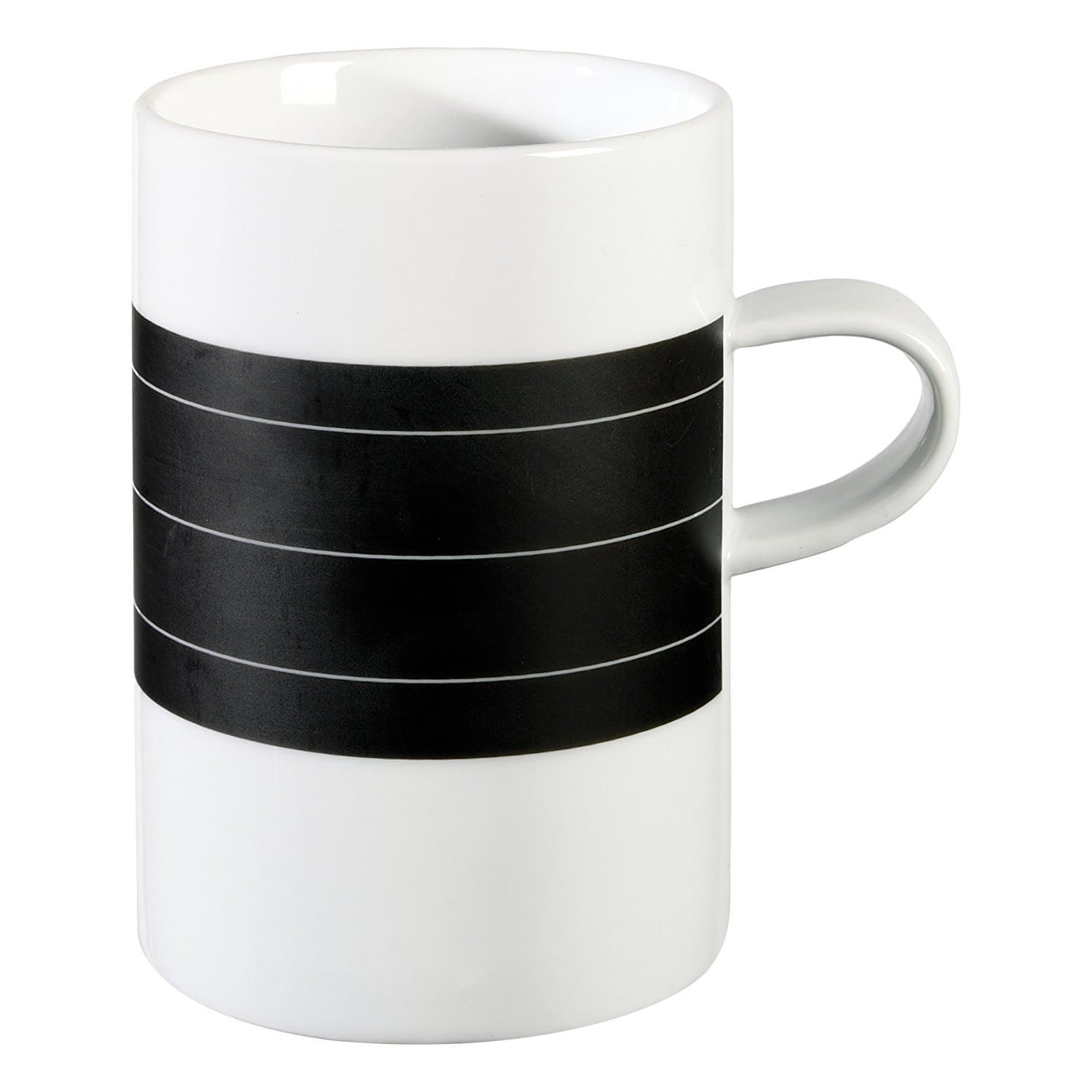 ASA Memo Mug with Handle, with Chalk & Sponge, Ceramic, White with Slate Field, Ø 7.2 cm, 5920012