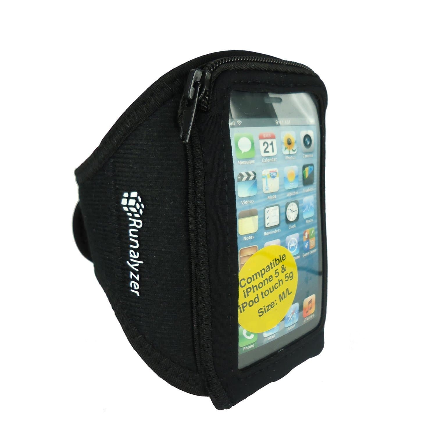 Dr. Bott Runalyzer Sport Armband. Size M/L. iPhone 5 / 5C / 5S & Touch 5. Black 17705