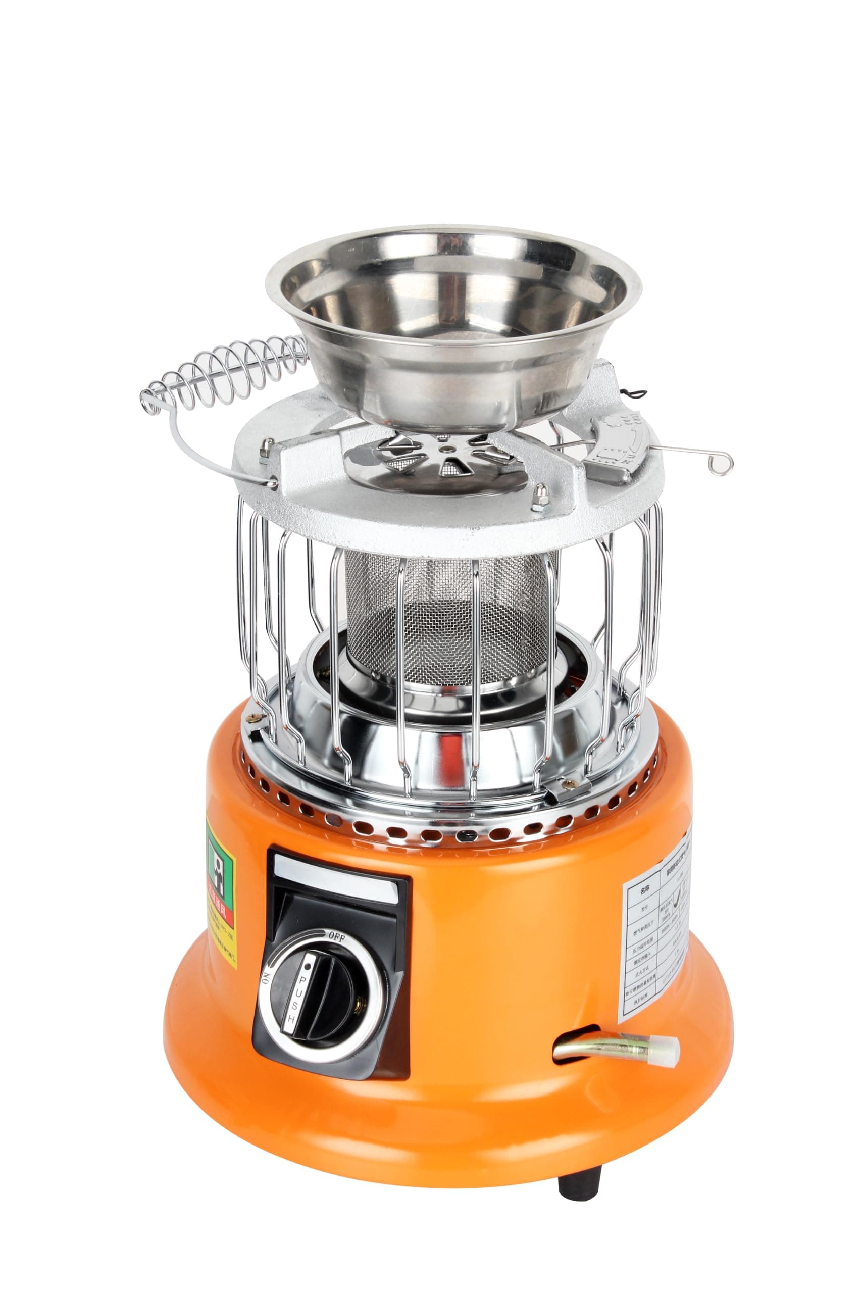 WelTherm Portable Gas Heater and Cooking Stove|Portable Room Heater and Stove| Lightweight, |LPG | Dual-Use Home & Outdoor Heater Stove | High Heat Output, Low Fuel Consumption KTS-1201