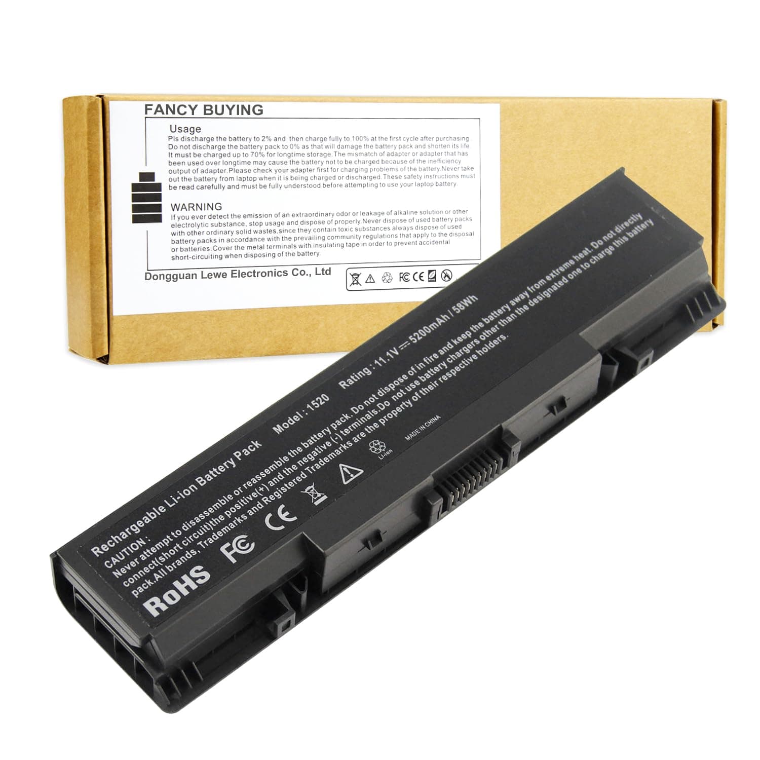 Laptop Battery for Dell Inspiron 1521 1520 1721 pp22l pp22x ; Dell Vostro 1500 1700, fits P/N W280 0UW280 NR239 312-0589 451-10477 FK890 GK476 GK479 312-0504 312-0575 312-0576 312-0590 312-0594 FP282
