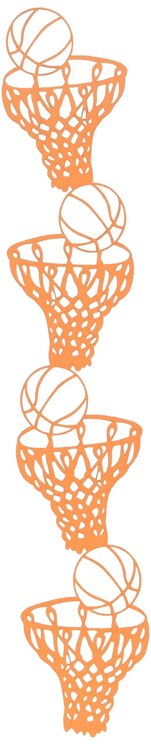 Scrapbook 101 12 Inch Border Cardstock Die-Cuts, Basketball Hoop