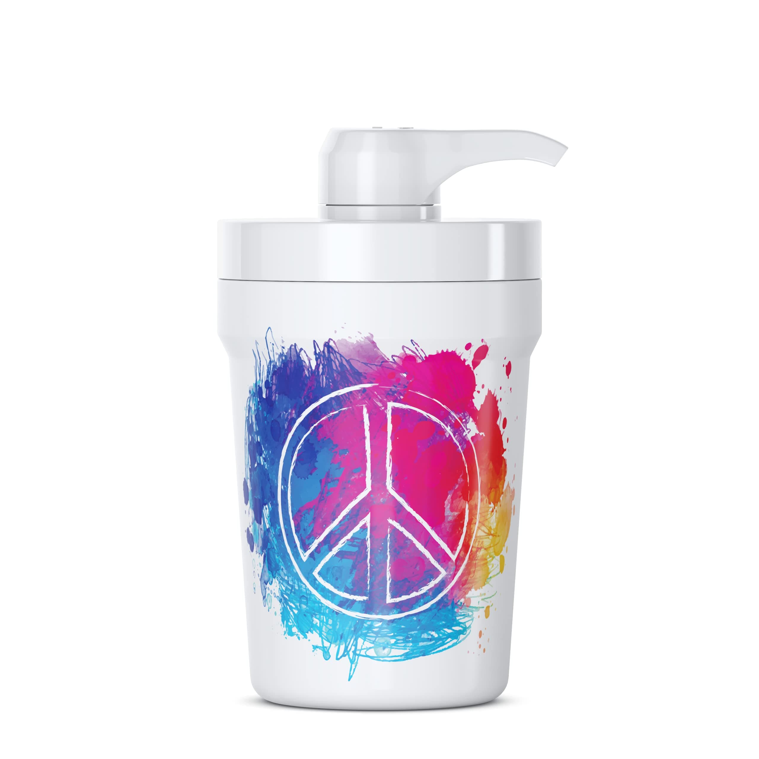 Portable Hand Sanitizer Dispenser for Car Cup Holders (Peace Out)