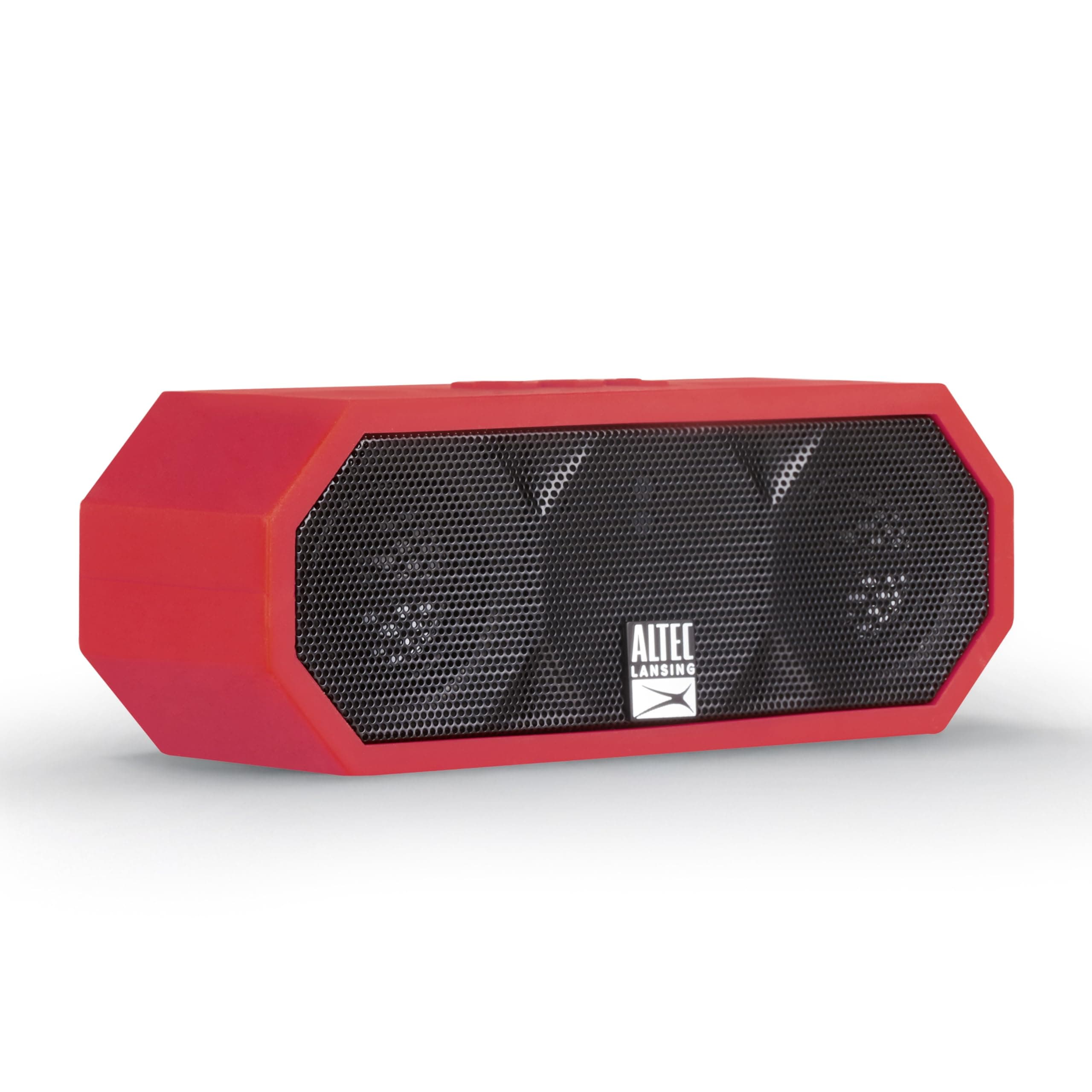 Altec Lansing iMW457 Jacket H2O 2 Bluetooth Speaker, IP67 Waterproof, Shockproof and Snowproof Rated and it FLOATS Rating, 8 Hours of Battery, Deep Red