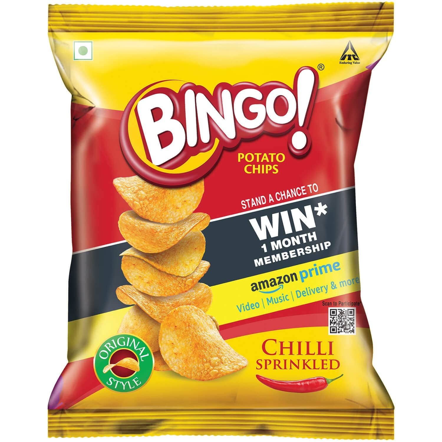 Bingo! Original Style Chilli Sprinkled, 21g