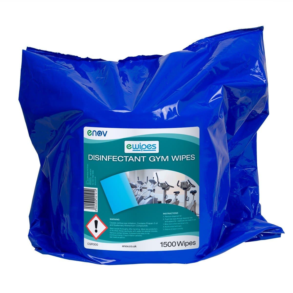 eWipes CGR300 Enov Gym Equipment Disinfectant Wipe (Pack of 3000)