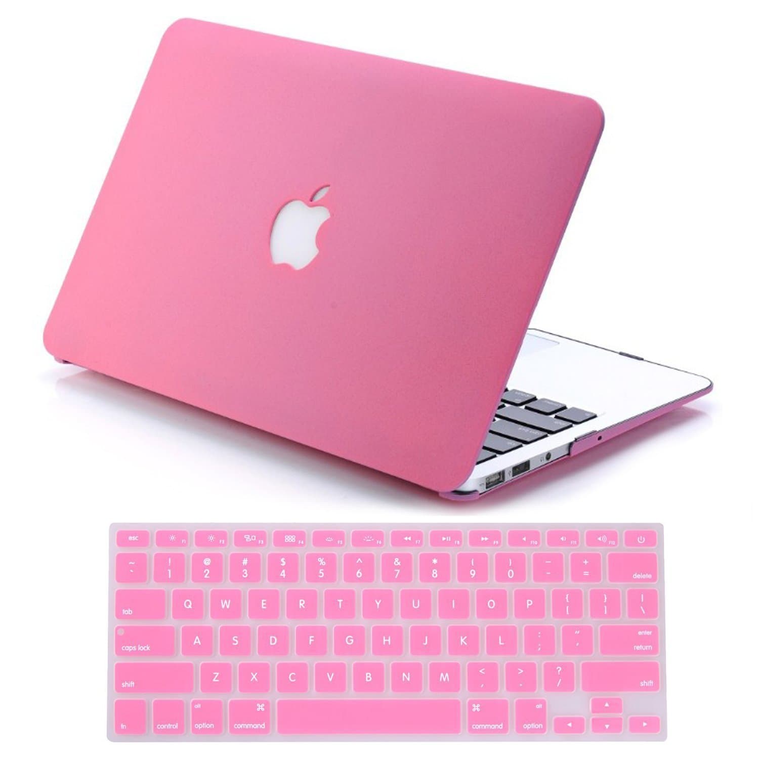 Candance Lake Blue Frosted Matte Surface Crystal Hard Shell Case for MacBook Pro 13" A1278 Aluminum Unibody with Silicone Keyboard Cover Skin Stickers Protector and screen protector (QuickSand Pink)