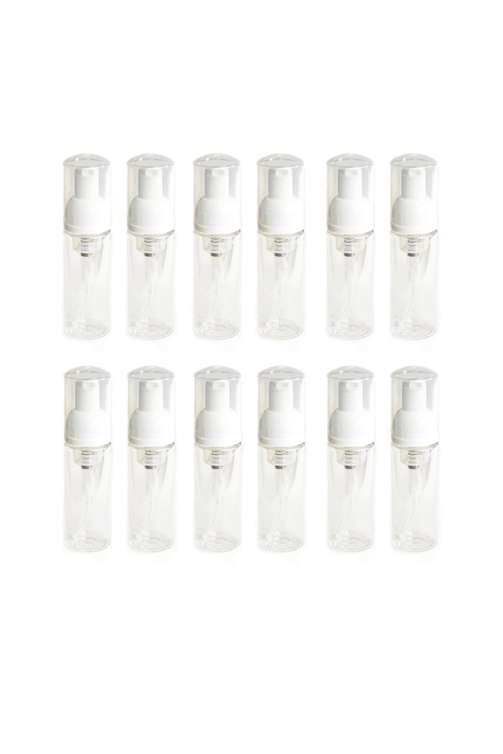Everything4Oils 50ml Clear Plastic Foamer Bottle BPA Free 1.69oz (12 Pack)