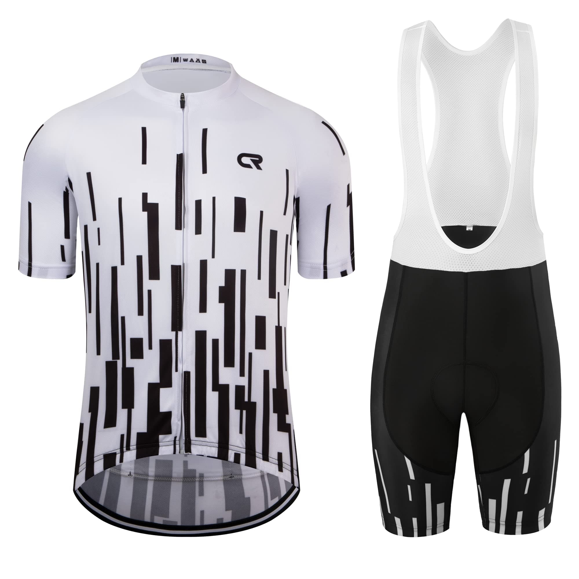 Men's Cycling Jersey Set Road Bike Jersye Short Sleeves Cycling Kits + Bib Shorts with 3D Padded