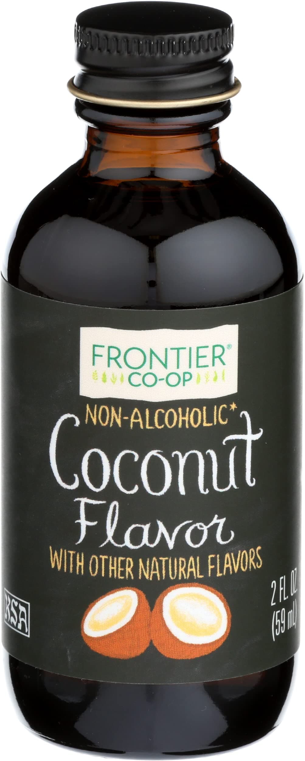 Coconut Flavor, 2 Ounce Glass Jar, Non Alcoholic, Add Tropical Twist to Baked Treats, Frostings and Smoothies