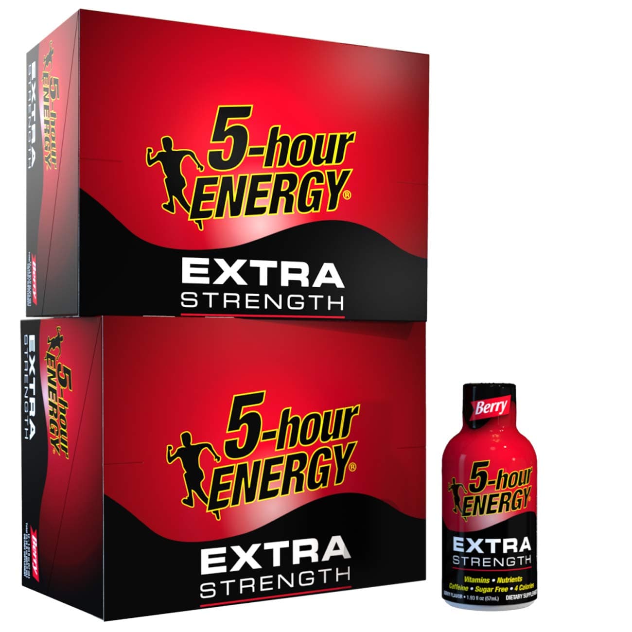 5-hour ENERGY Shot, Extra Strength, Berry, 1.93 Ounce, 24 Count