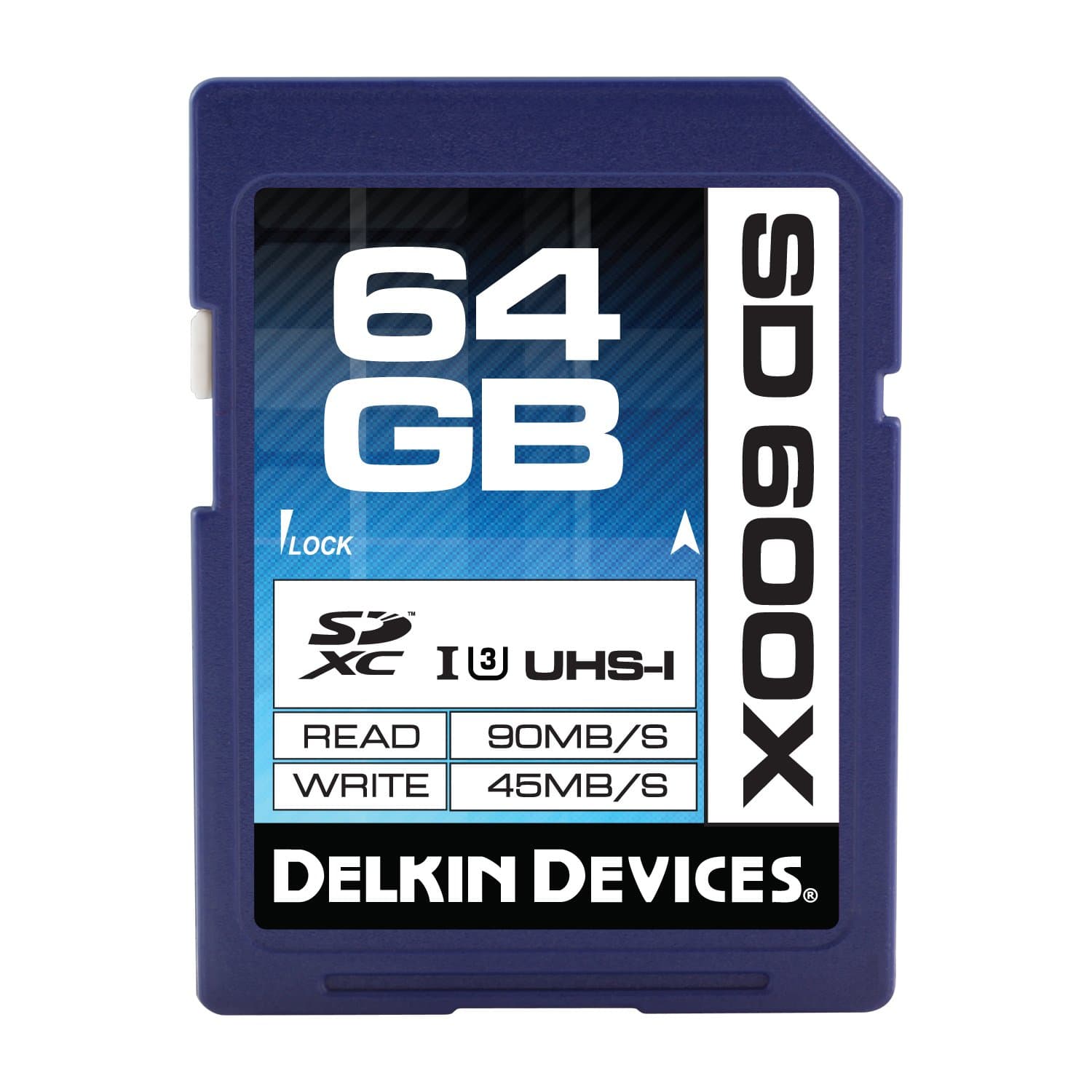 Delkin DDSD600-64GB 64GB SD 600X UHS-I Memory Card