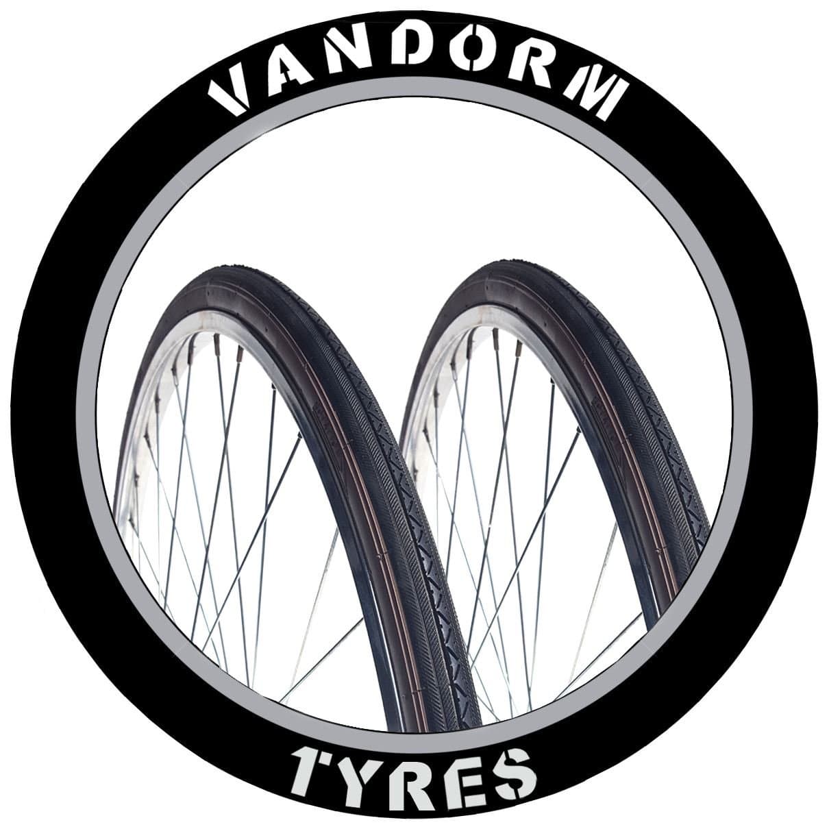 Vandorm 27" x 1 1/4" Tyre Dark Amber Wall Racer Slick Bicycle Tyre & Tube Deals