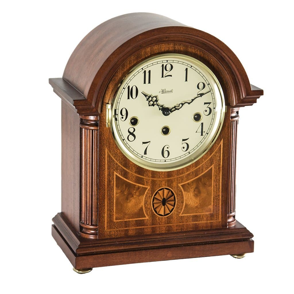 Qwirly Store: CLEARBROOK Mechanical Mantel Clock by Hermle #22877070340, Mahagony