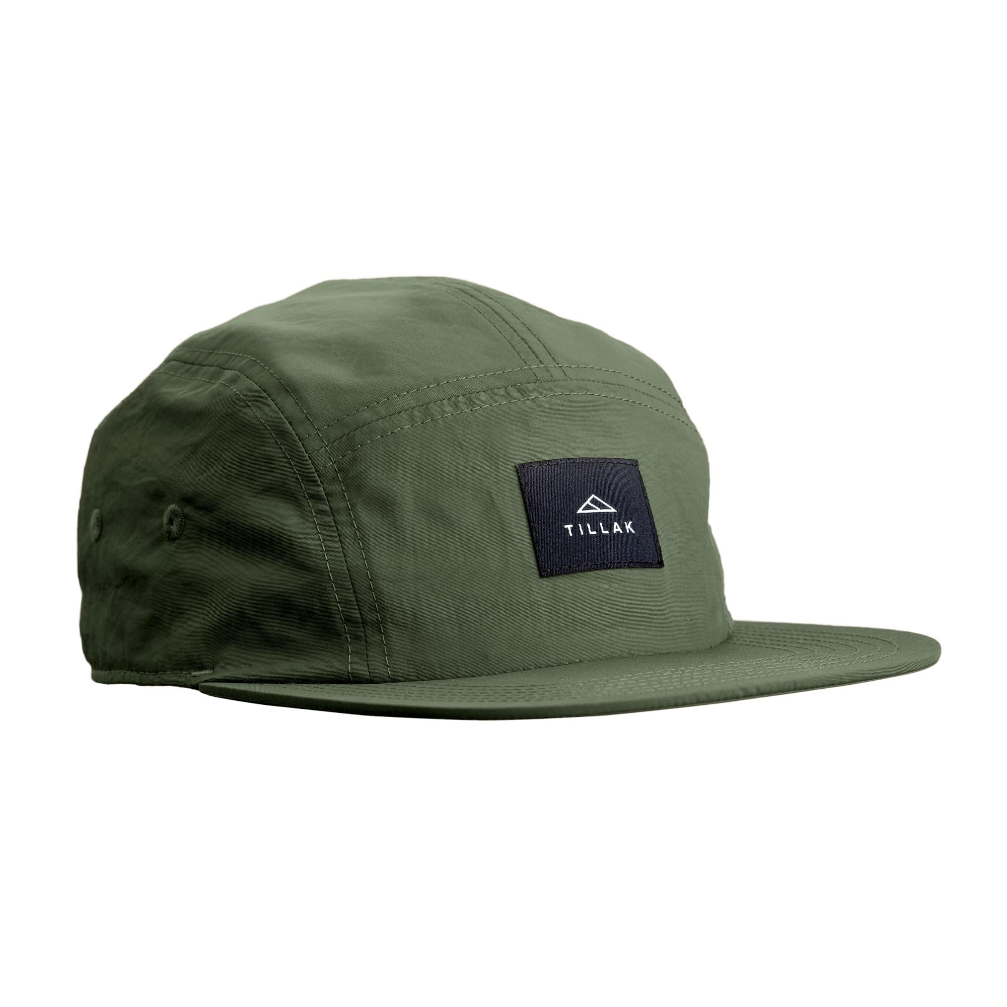 Wallowa Camp Hat, Lightweight Nylon 5 Panel Cap with Snap Closure