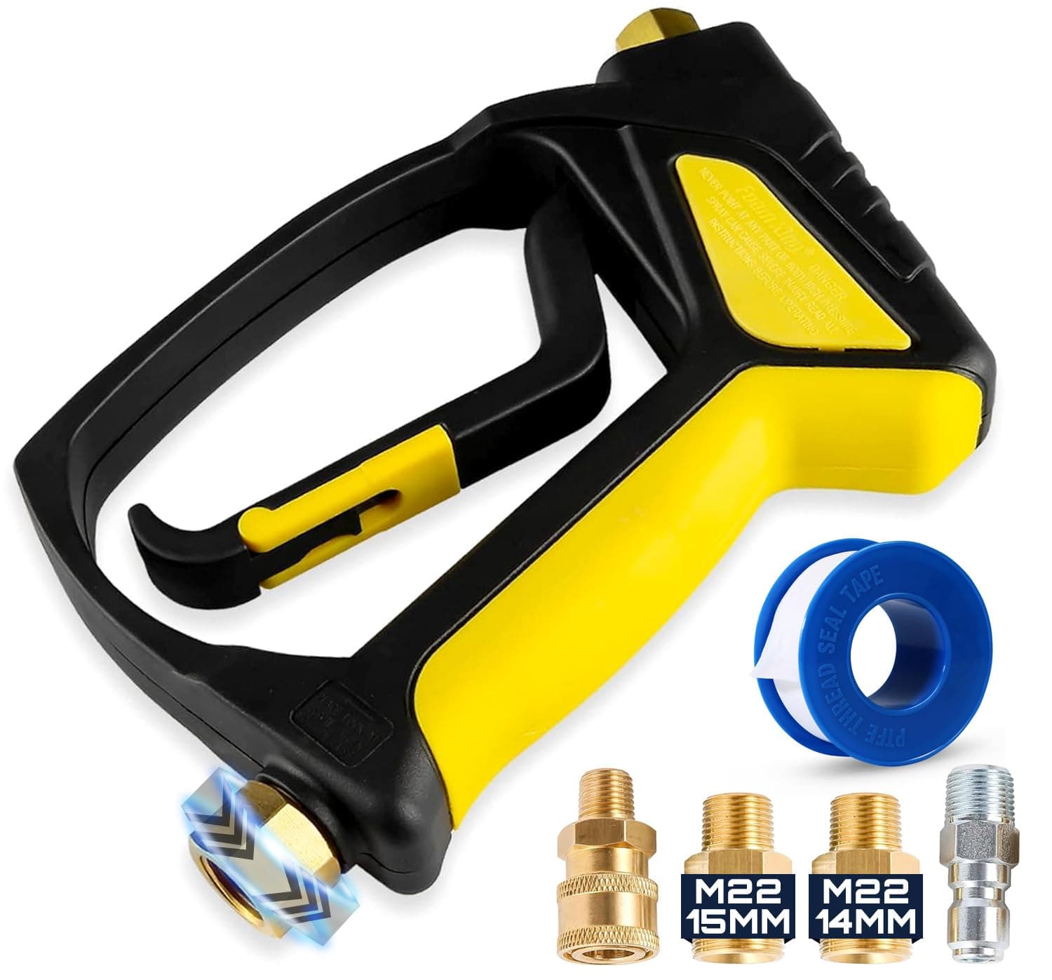 Foam King Foam Cannon Sprayer - Car Wash Cleaning for Hose Only, Gas & Electric Pressure Washers