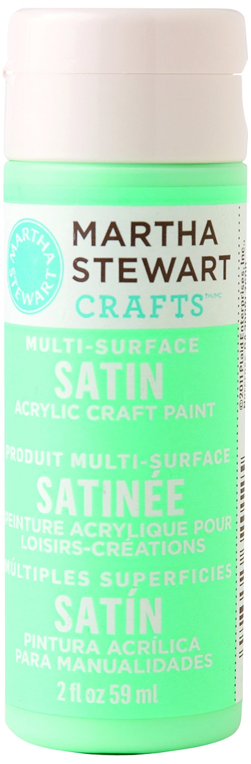 Martha StewartCrafts Martha Stewart Multi-Surface Satin Acrylic Blue Sky, 2 oz Paint