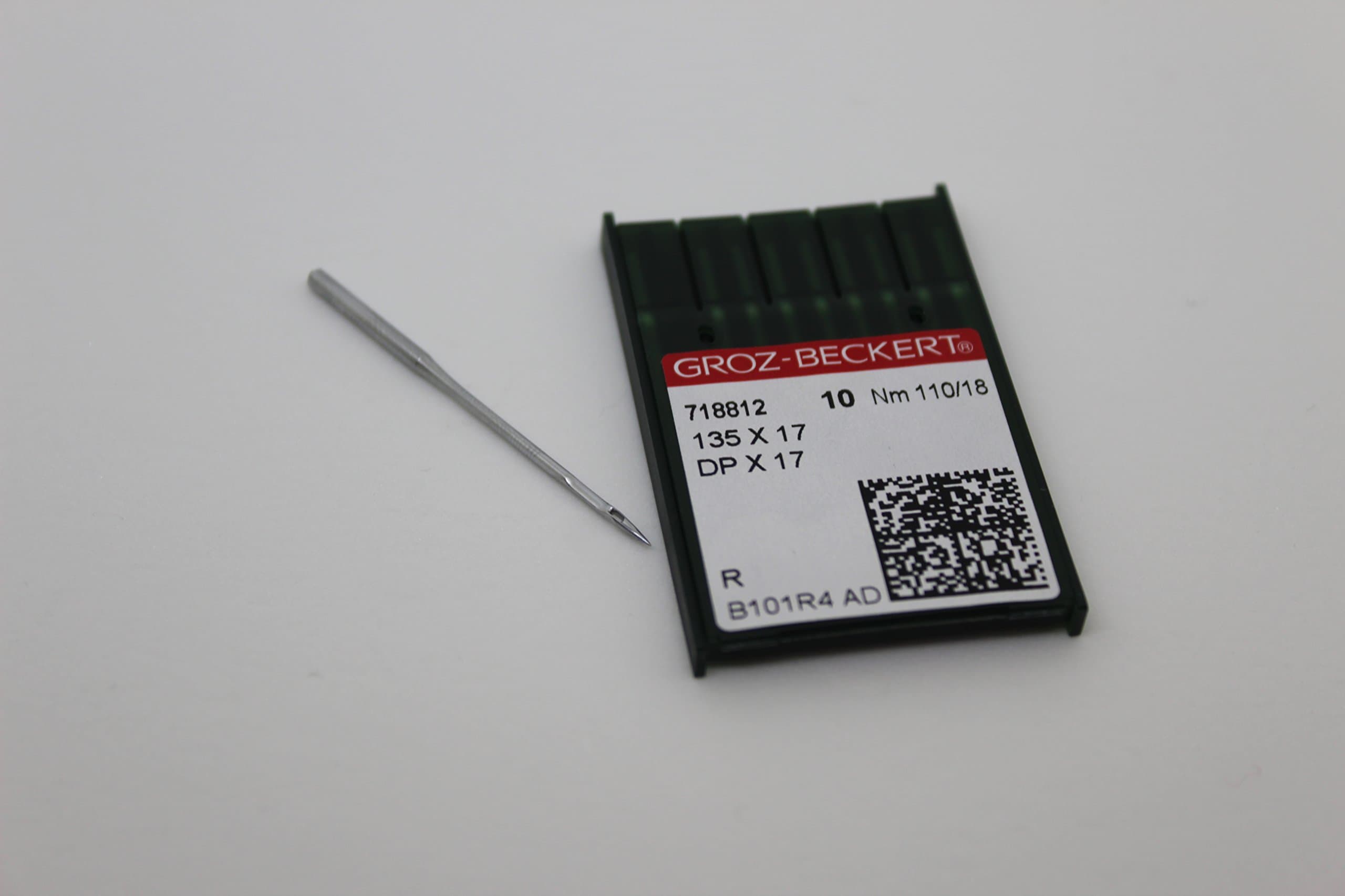 Groz Beckert 135X17, DPX17 Walking Foot Industrial Sewing Machine Needles Size 110/18 Packet 10