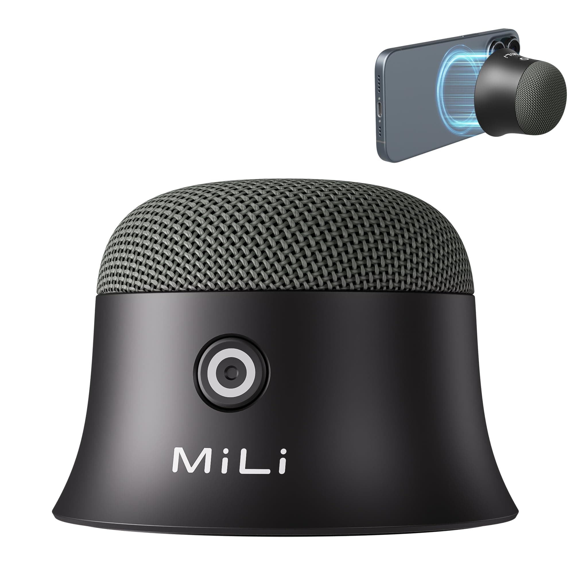 MILI Small Magnetic Bluetooth Speaker, Compatible with MagSafe Speaker for iPhone 16/15/14/13/12, Portable Speakers for shower, Golf, outdoors