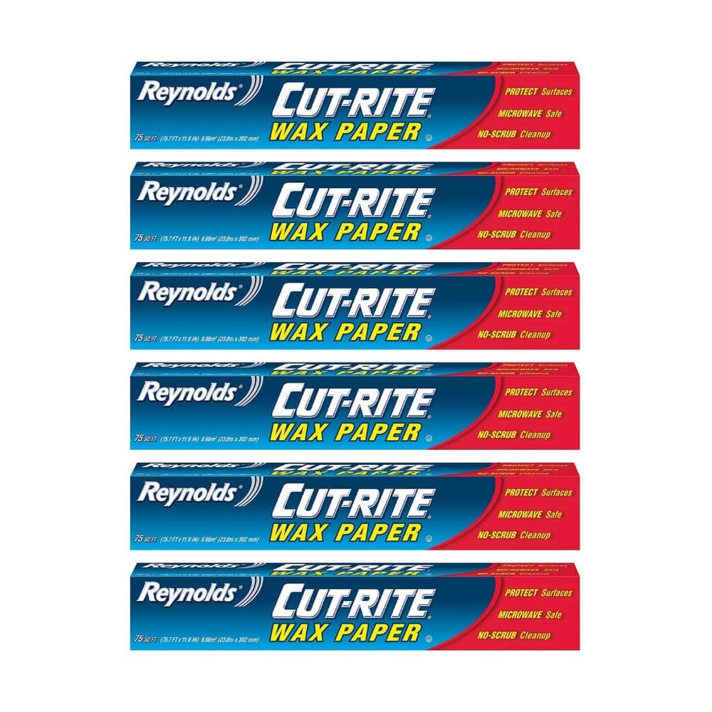 Reynolds Cut Rite Wax Paper, (75 Sq Ft (Pack of 6))